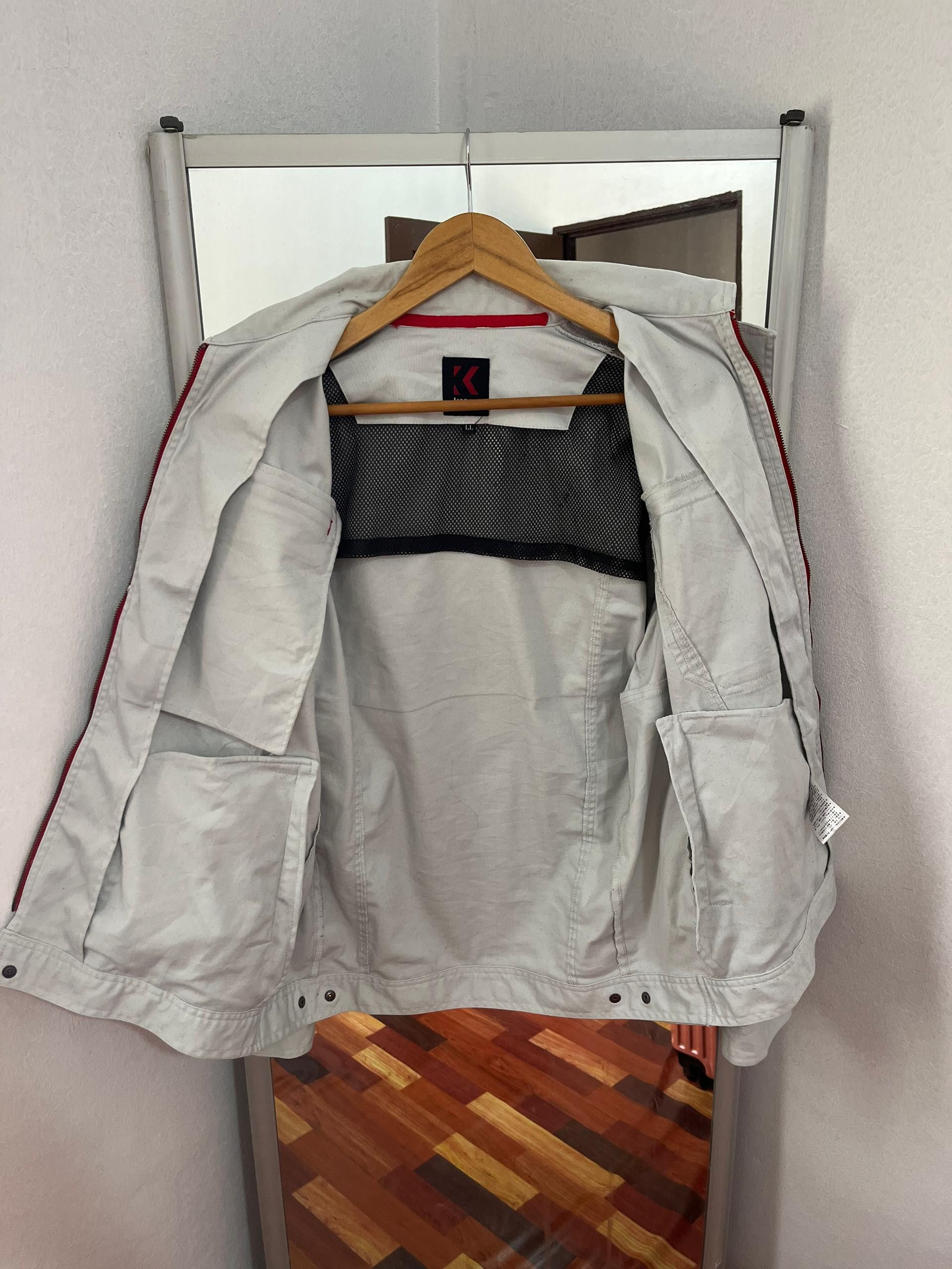 Kansai Yamamoto Kansai Yamamoto Light Grey Utility Work Jacket Size US L / EU 52-54 / 3 - 9 Thumbnail