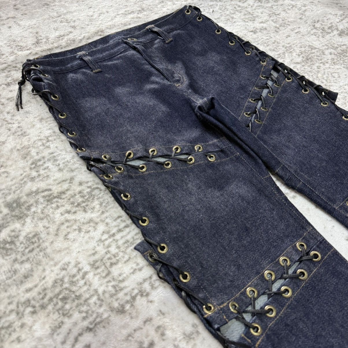 Hysteric Glamour Super Rare Hysteric Glamour Lace-up Bondage Denim Pants Size 27" / US 4 / IT 40 - 6 Thumbnail
