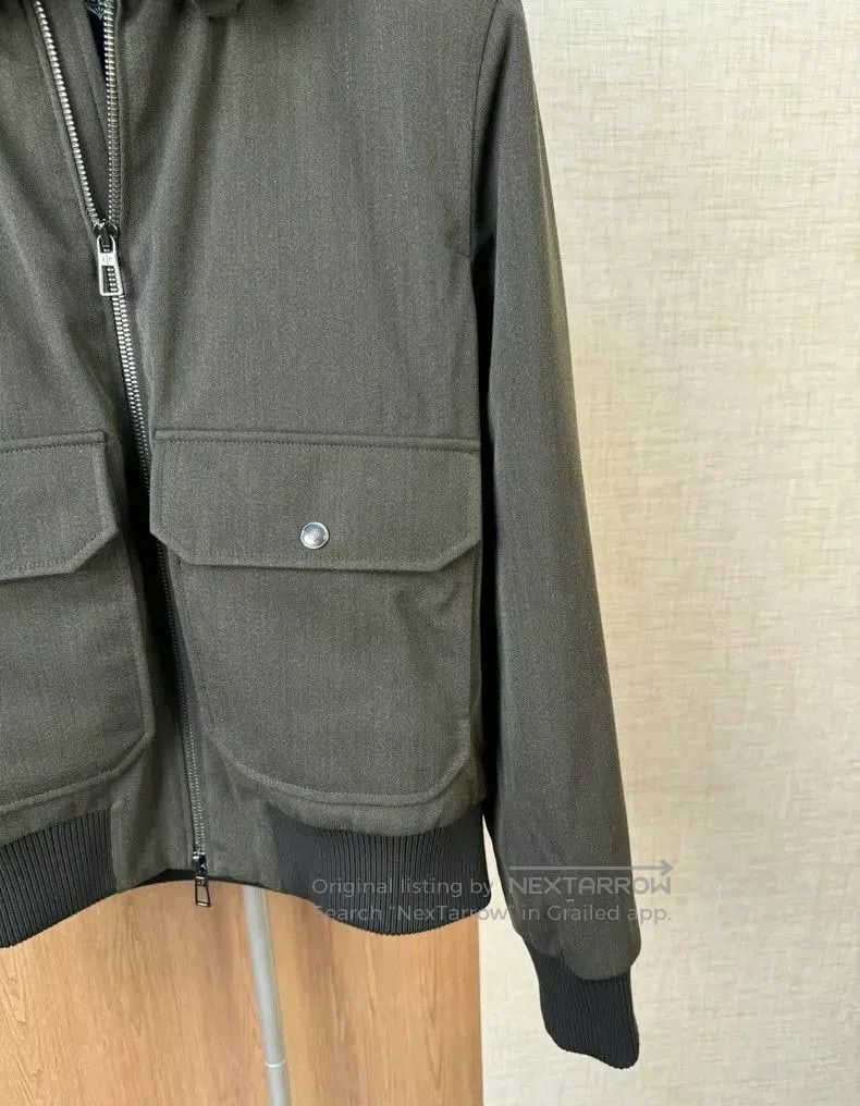 Other Loro Piana Green Fur Collar Bomber Jacket. Size US M / EU 48-50 / 2 - 9 Thumbnail