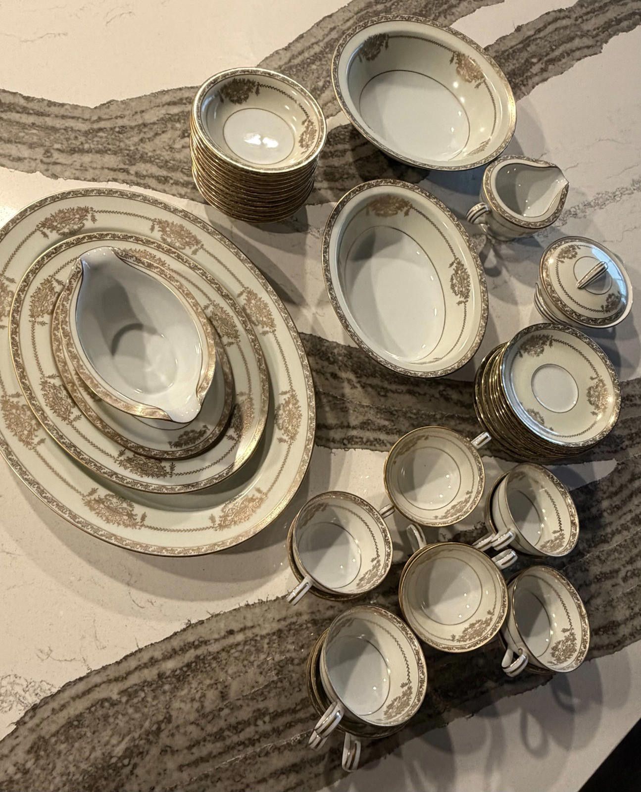 Other Vintage Noritake Bancroft 5481 38-Piece China Set Gold Trim Size ONE SIZE - 4 Thumbnail