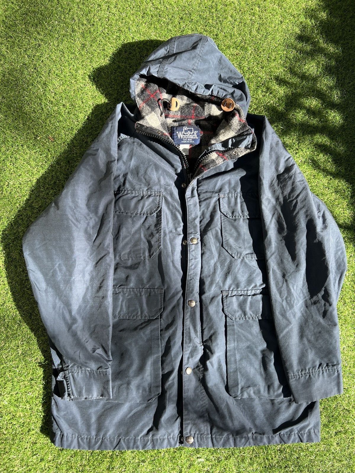 Vintage × Woolrich Woolen Mills Vintage WoolRich WoolLined JacketChoreWindbreaker size Large Size US L / EU 52-54 / 3 - 8 Thumbnail