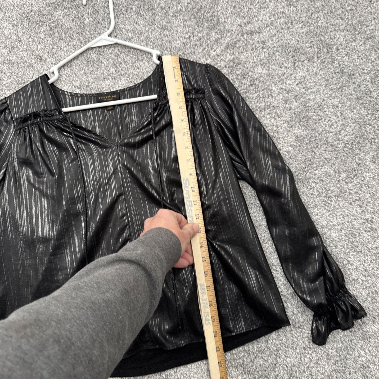 Current Air Current Air Blouse Womens S Chic Evening Wear Sparkly Witchy Size S / US 4 / IT 40 - 2 Thumbnail