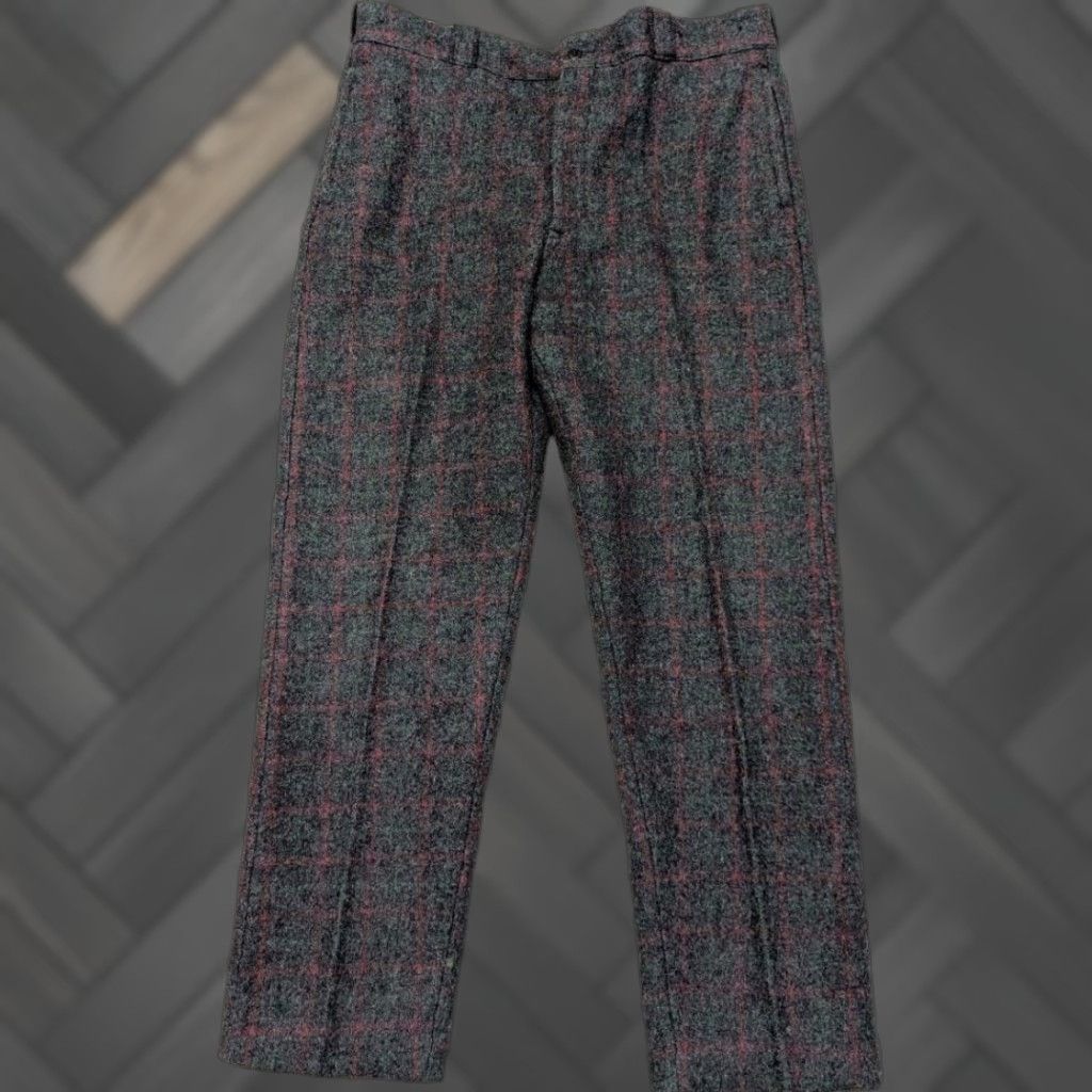 Johnson Woolen Mills VINTAGE Johnston Woolen Mills Pants Hunting Men 40x34 Charcoal Gray Wool Windowpane 40x34 Mens Size US 40 / EU 56 - 1 Thumbnail