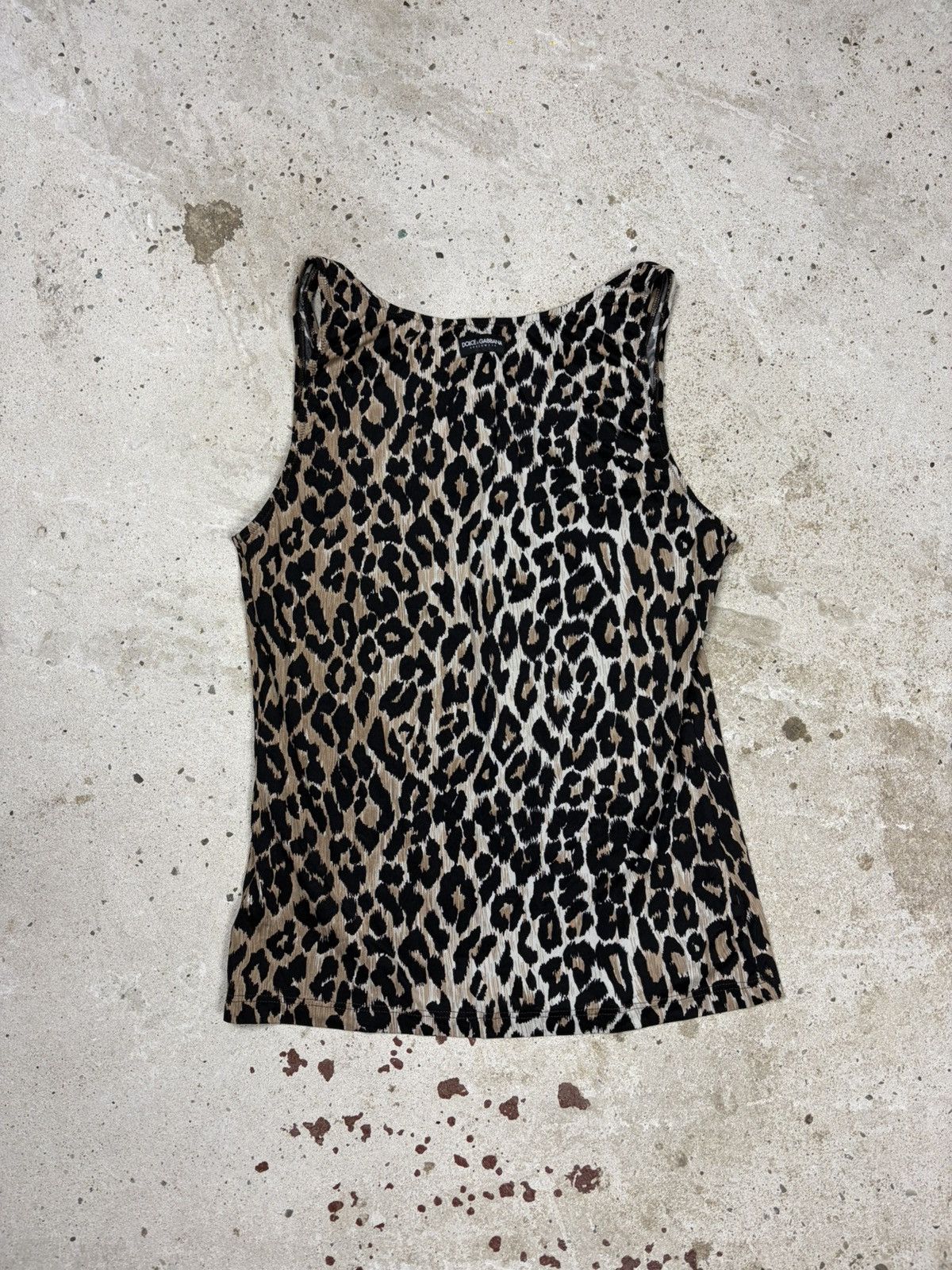 Dolce & Gabbana Vintage 2000s Dolce & Gabbana Underwear Leopard Print Tank Size S / US 4 / IT 40 - 2 Thumbnail