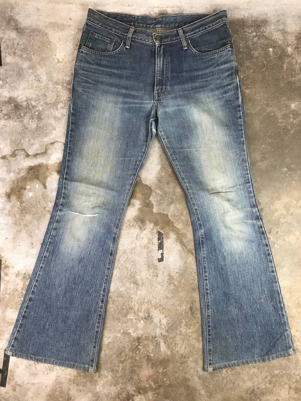 Edwin Vintage Edwin Flared Denim Rare Design Size US 34 / EU 50 - 1 Thumbnail