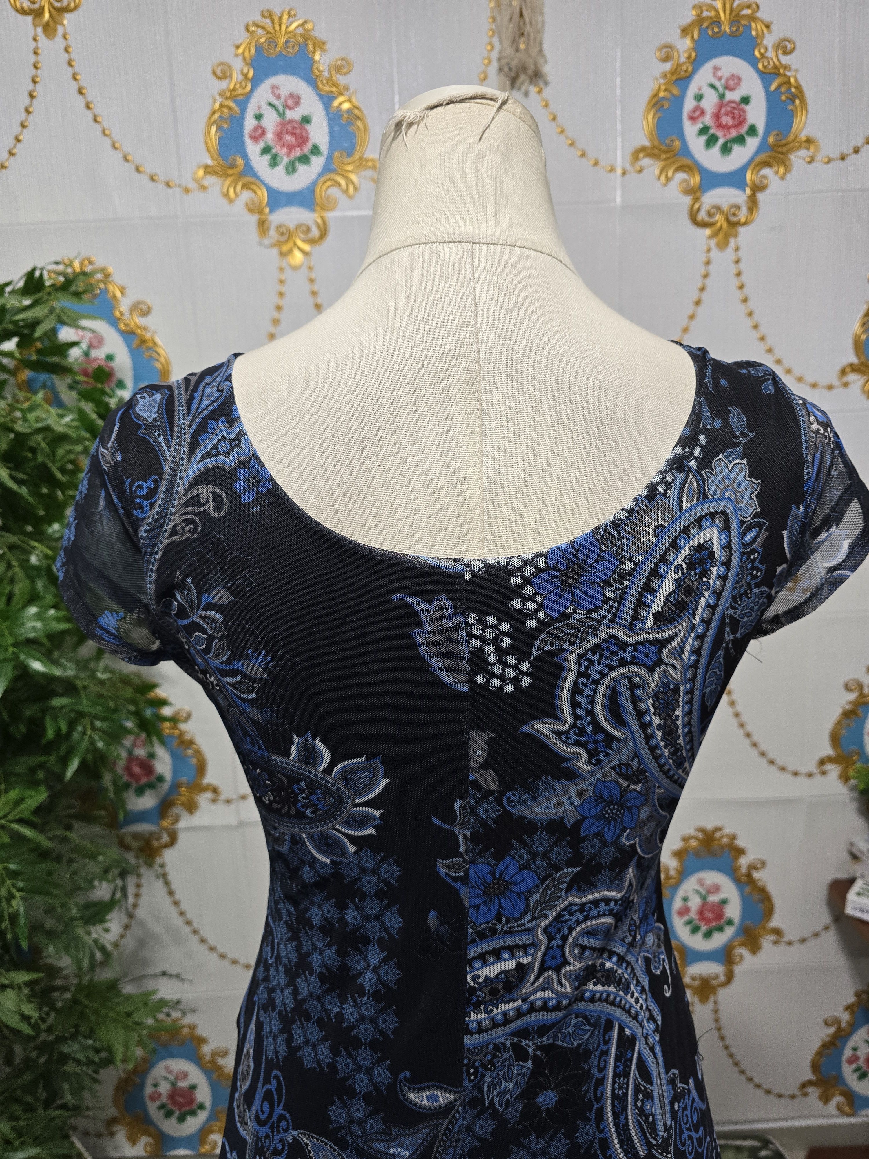 Desigual Desigual Women's Vest_Capri blue dress with short mesh Size L / US 10 / IT 46 - 10 Thumbnail