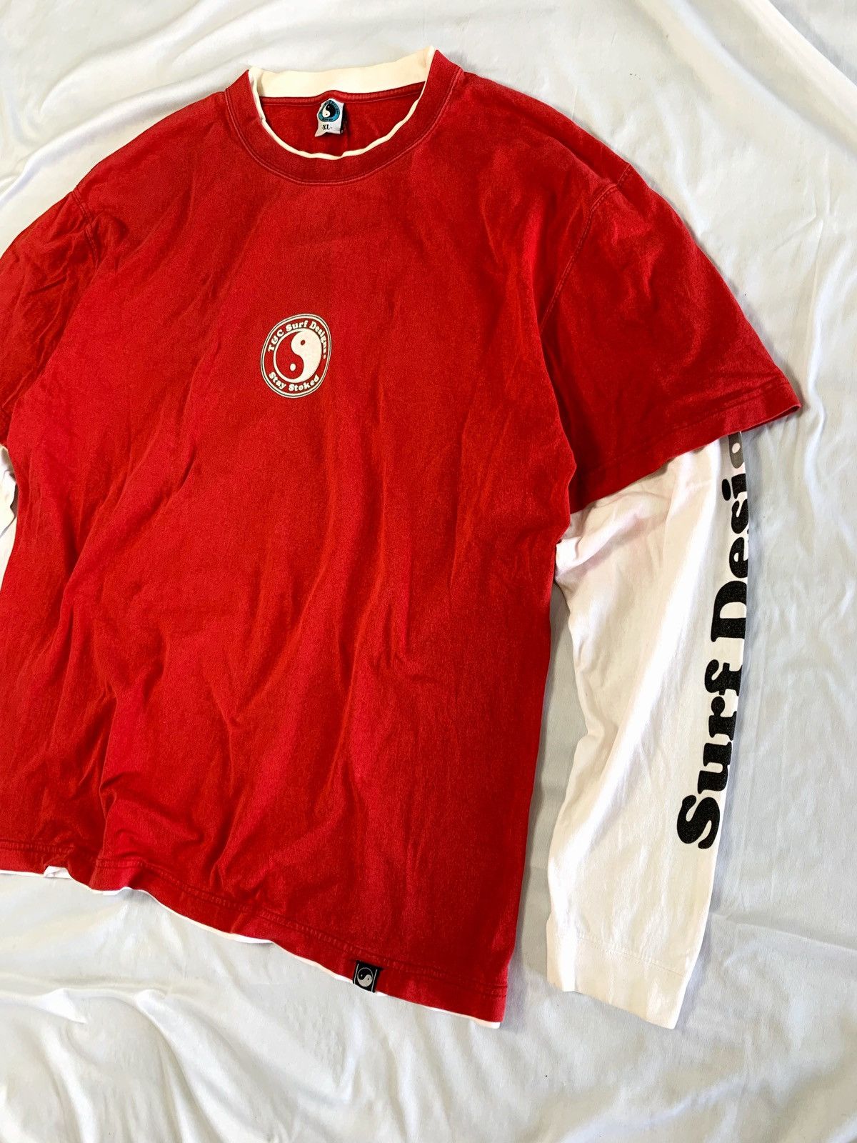 Vintage vintage T&C surf double layer longsleeve Size US XL / EU 56 / 4 - 5 Thumbnail