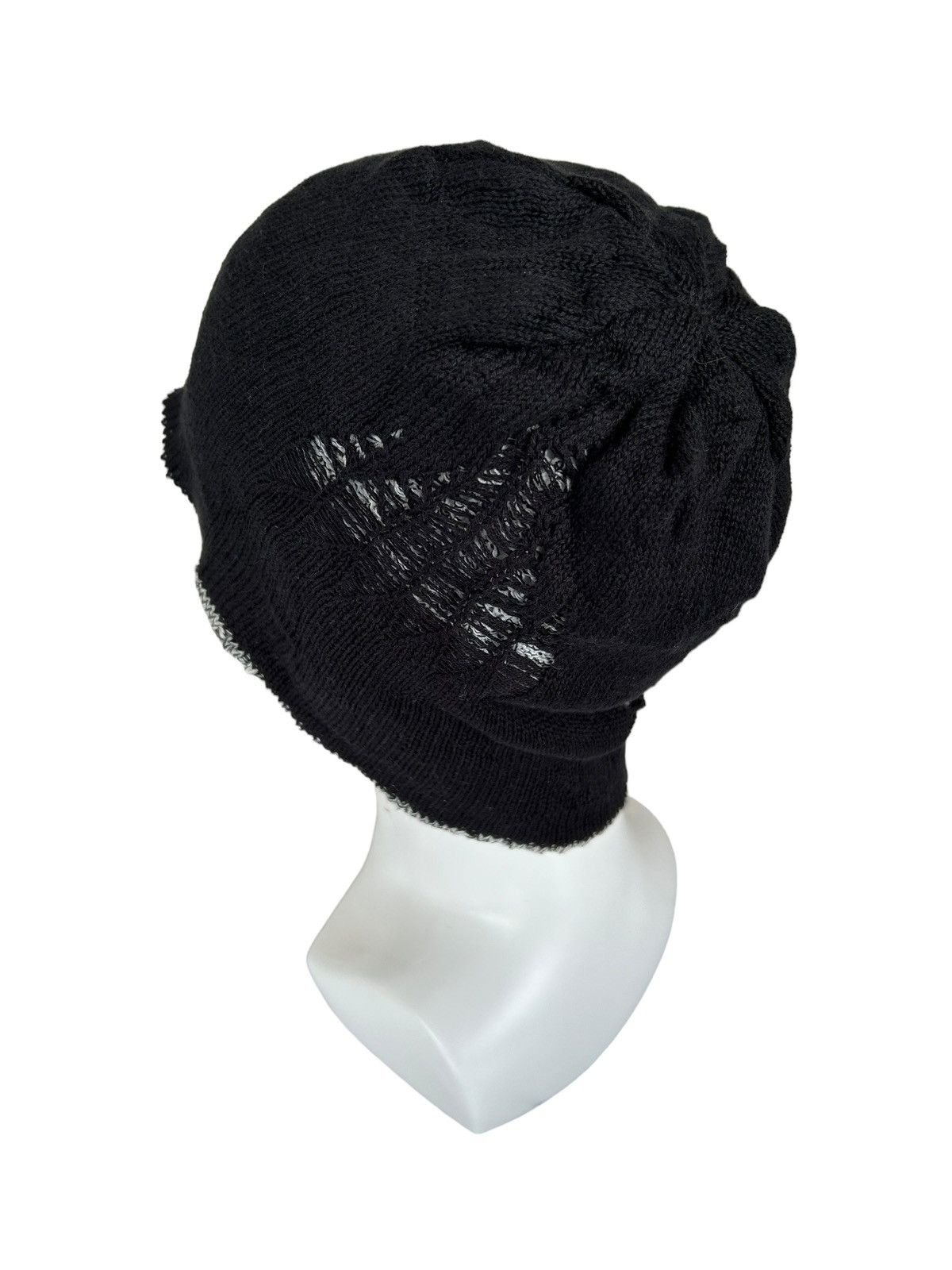 Japanese Brand × Kapital × Vintage Distressed Punk Bondage Style Reversible Beanie Hats🎌☠️ Size ONE SIZE - 4 Thumbnail