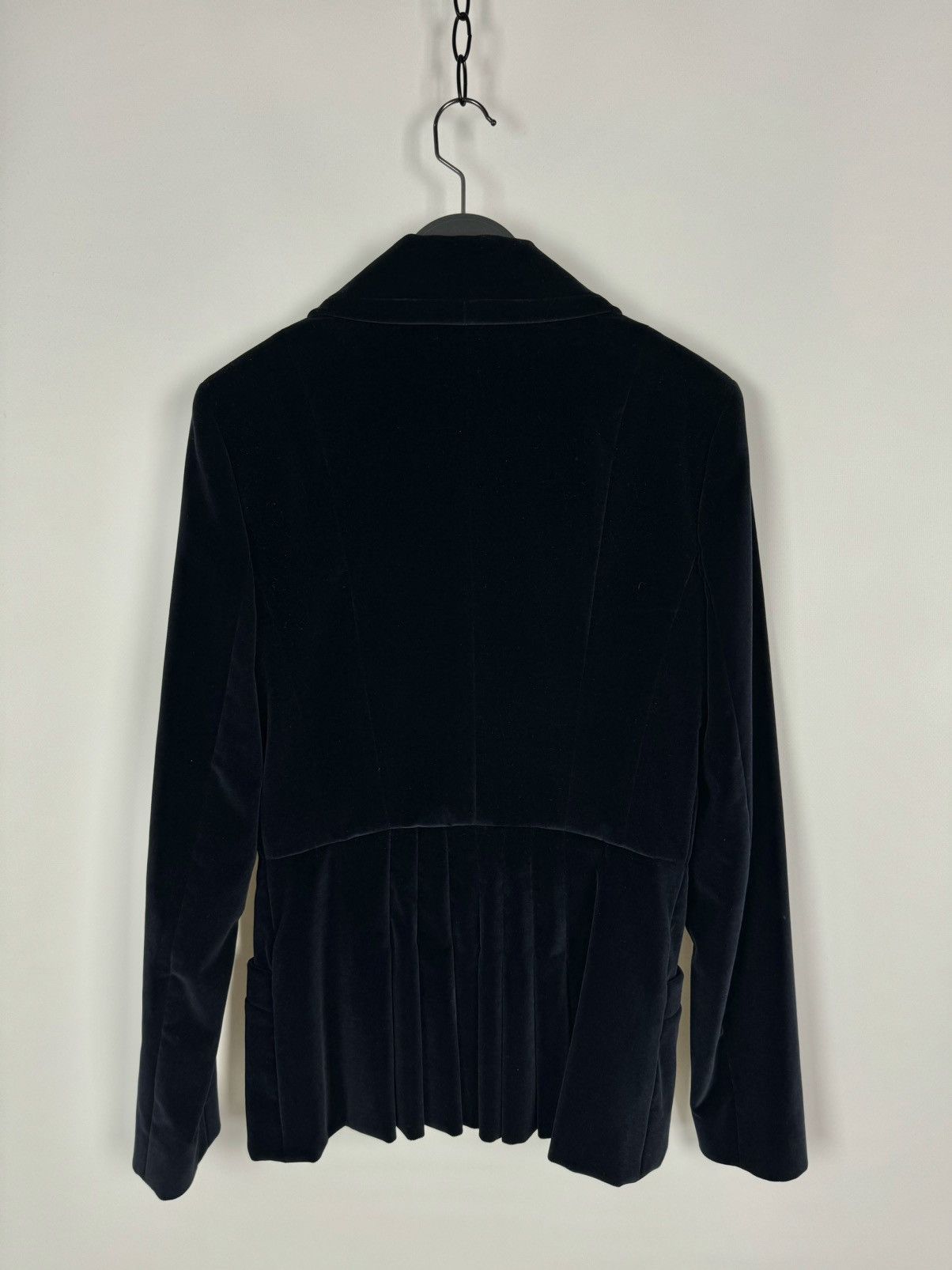 Christian Dior Monsieur 1990s Vintage Christian Dior Pleated Velvet Blazer Jacket Size M / US 6-8 / IT 42-44 - 10 Thumbnail