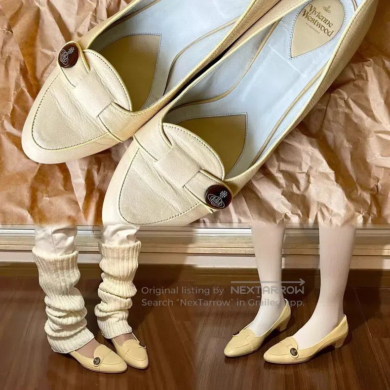 Vivienne Westwood Vivienne Westwood Low Cut Leather Shoes with Saturn Buckle Size US 6.5 / IT 36.5 - 1 Thumbnail