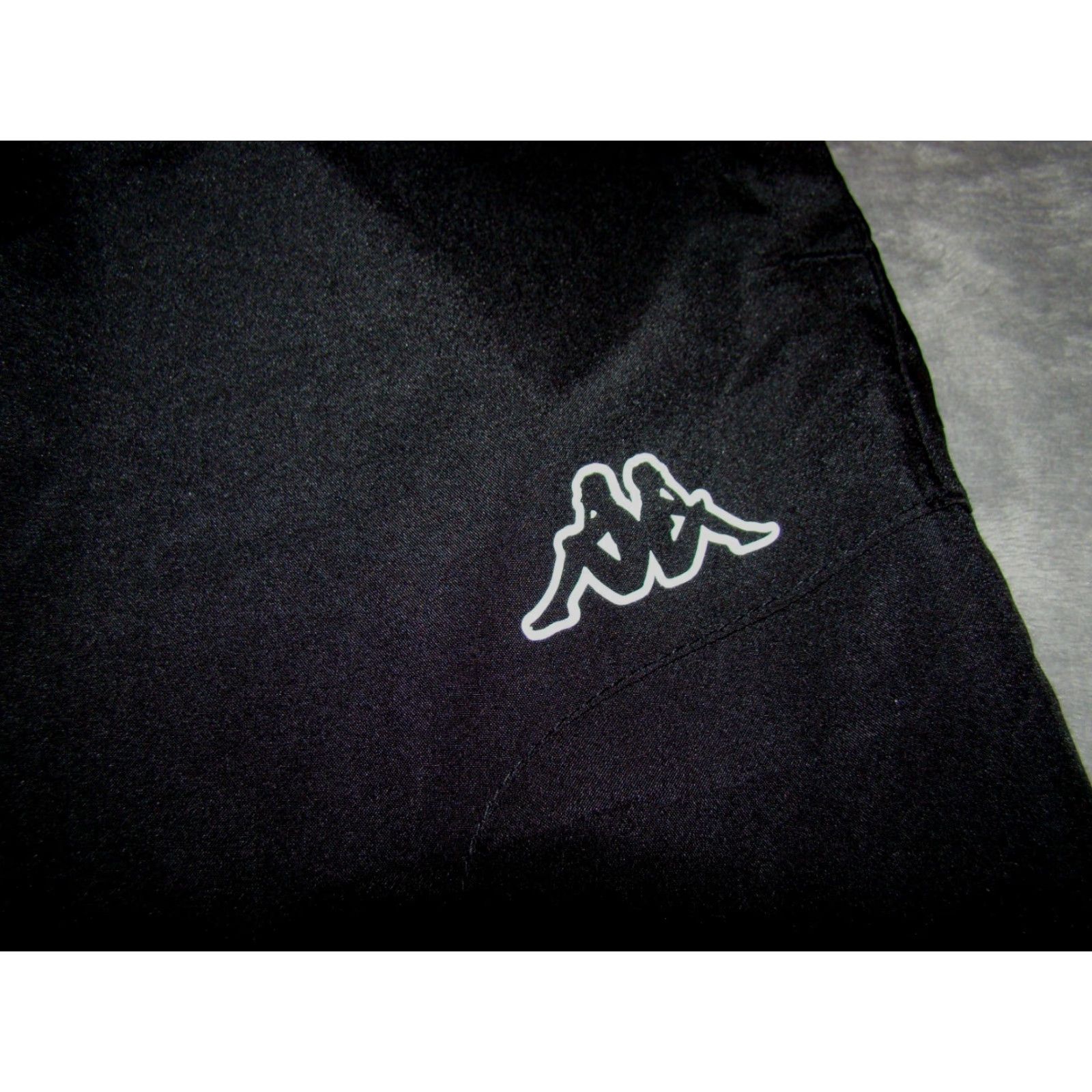 Kappa Kappa Hydroway Mens 2XL Track Elastic Drawstring Reflective Black Pants Size US 39 - 3 Thumbnail