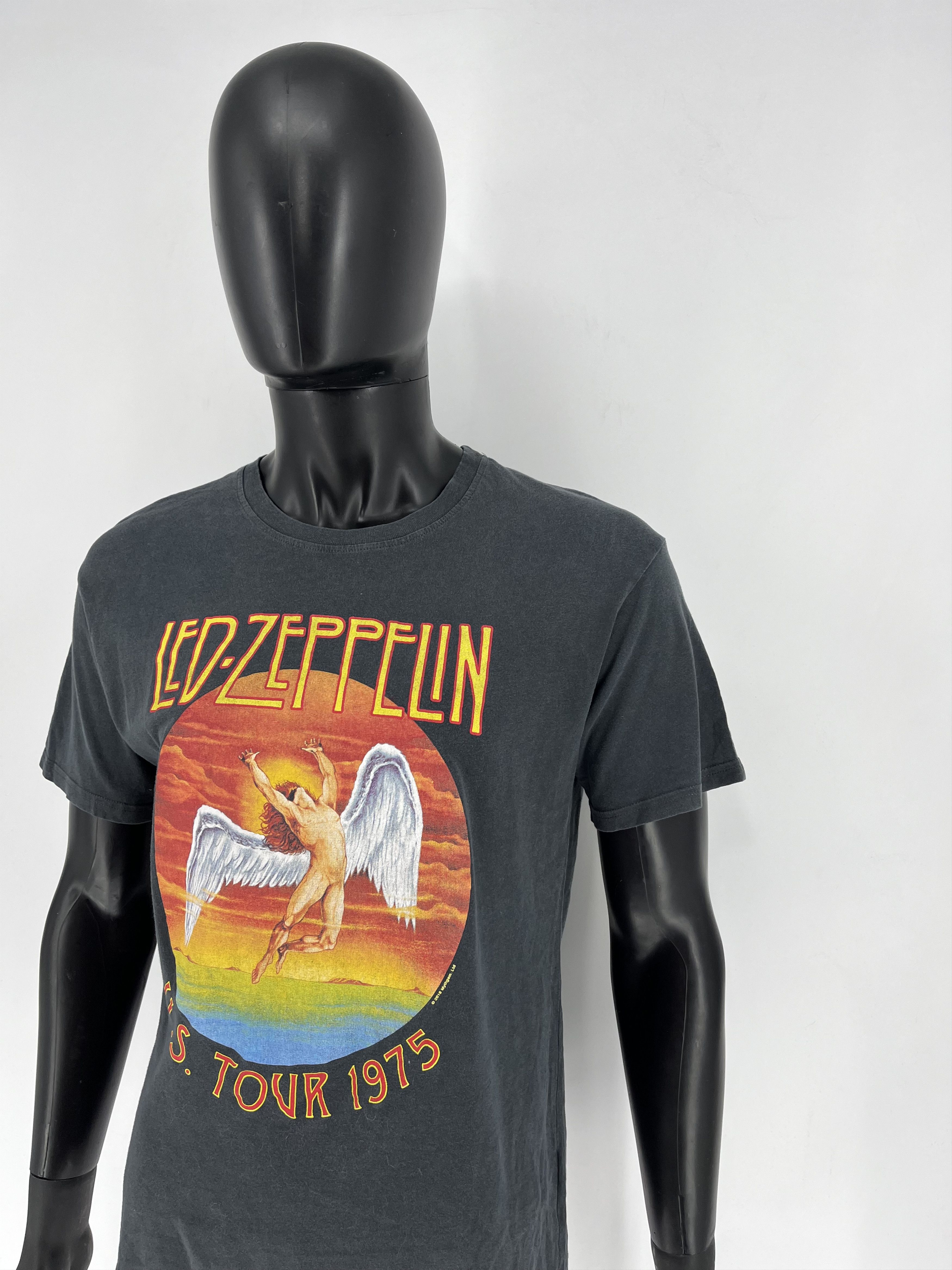 Band Tees × Vintage Vintage Y2K 00s Led Zeppelin U.S. Tour 1975 Band T-Shirt Size US M / EU 48-50 / 2 - 4 Thumbnail