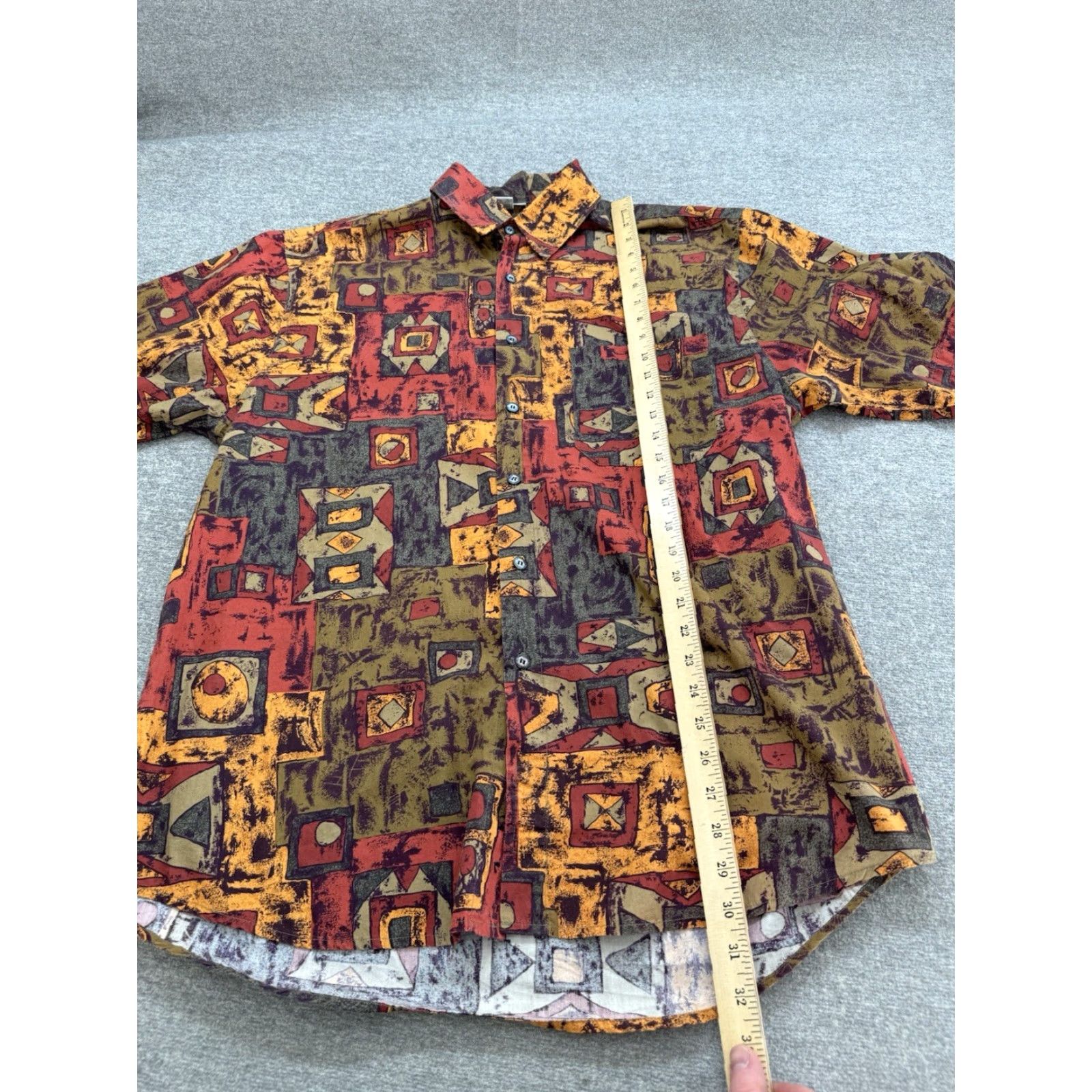 The Territory Ahead Territory Ahead Shirt Mens Large Button-Up Short Sleeve Cotton Abstract Multicolor Casual/Travel Size US L / EU 52-54 / 3 - 3 Thumbnail