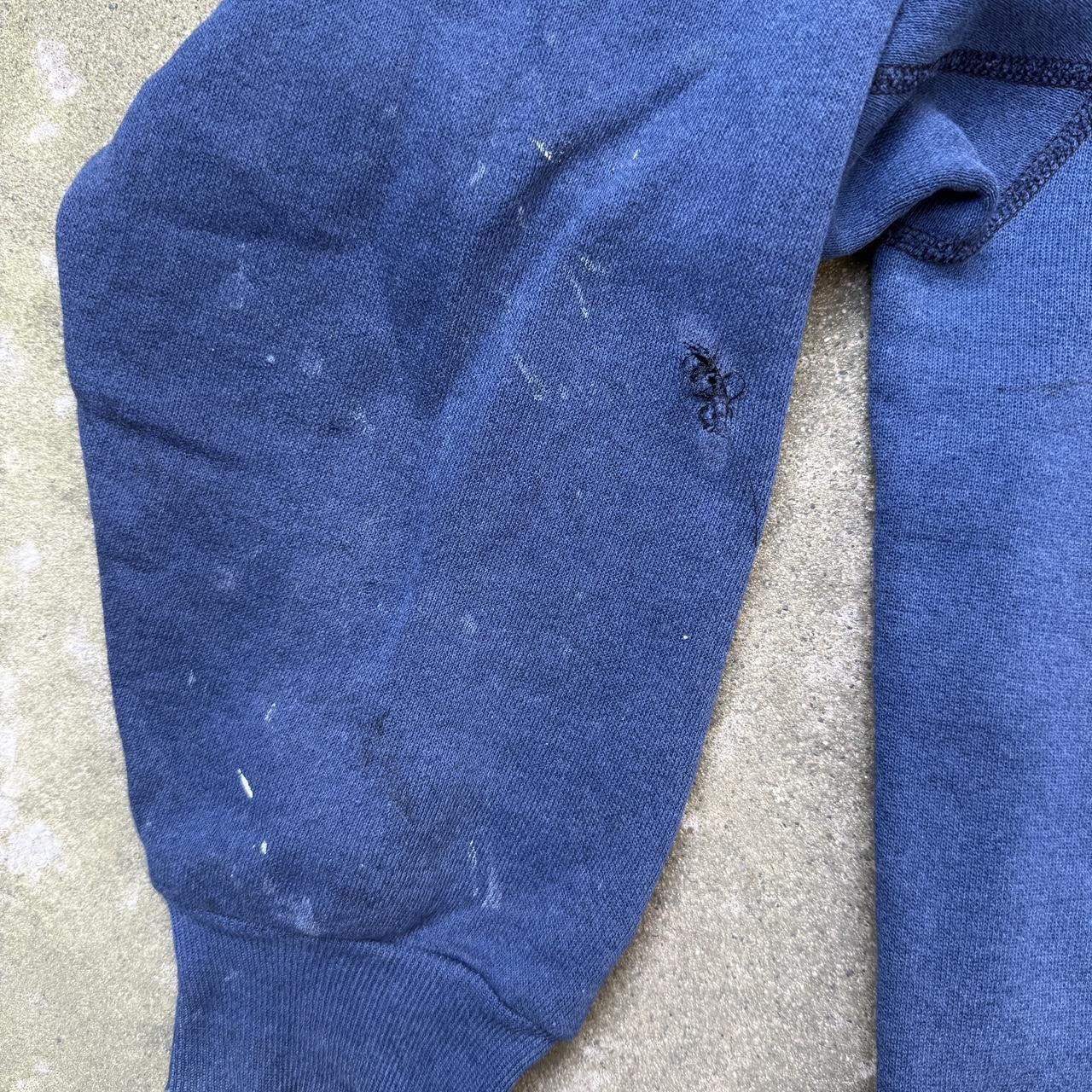 Vintage true vintage blue crewneck sweatshirt paint distress faded Size US S / EU 44-46 / 1 - 7 Thumbnail