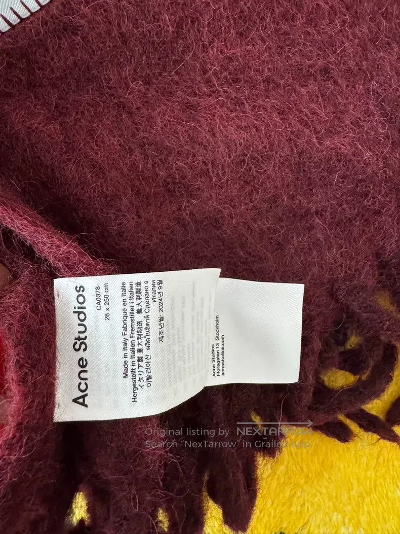 Acne Studios Acne Studios Red Gradient Scarf Size ONE SIZE - 2 Thumbnail