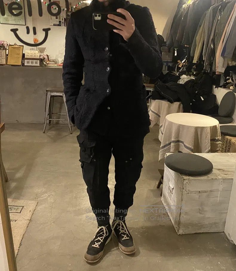 Comme des Garcons Comme Des Garcons Early Crinkle Wool Blazer Notched Lapel Size US S / EU 44-46 / 1 - 4 Thumbnail