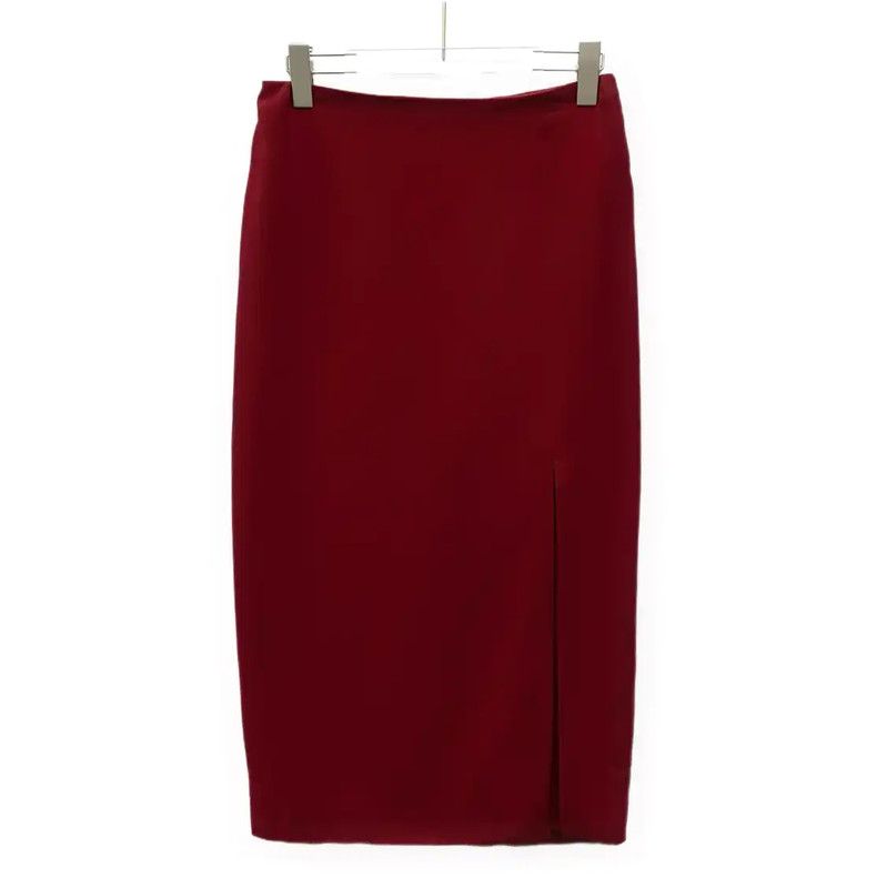 Valentino Valentino Women's Red Midi Skirt 0089 Size 27" / US 4 / IT 40 - 1 Thumbnail