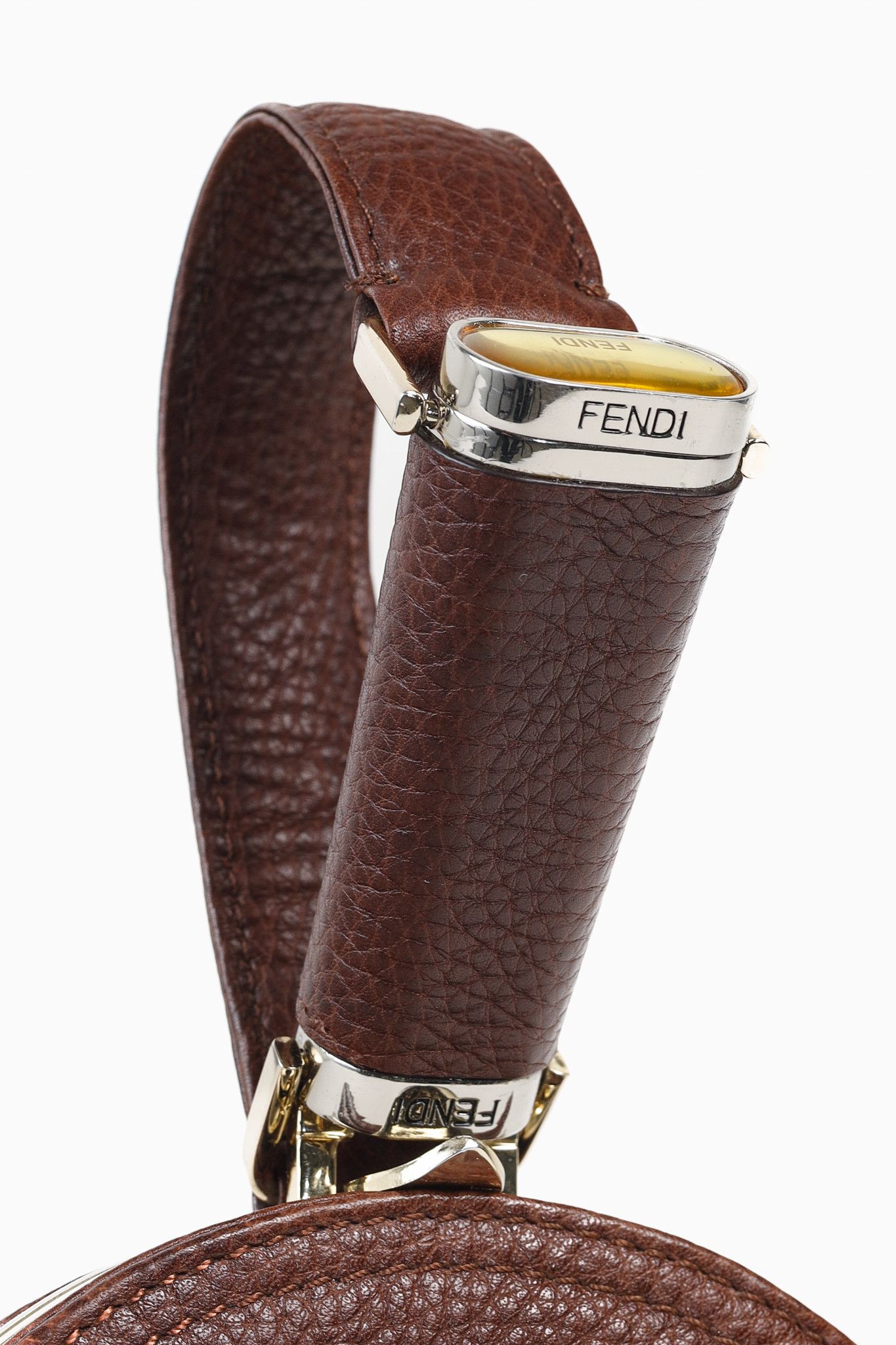 Fendi Fendi Spy SS2005 Runway Brown Leather Pleated Clutch Size ONE SIZE - 5 Thumbnail