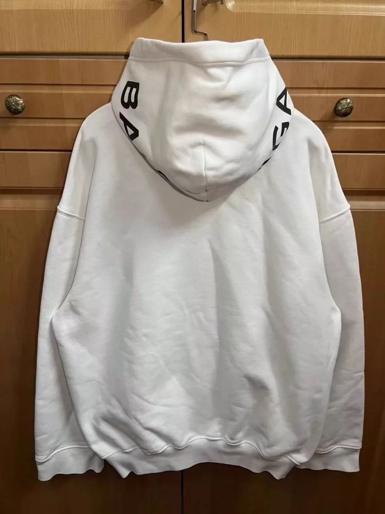 Balenciaga Balenciaga White Hat Letter Logo Hoodie Sweatshirt Size US XS / EU 42 / 0 - 2 Thumbnail