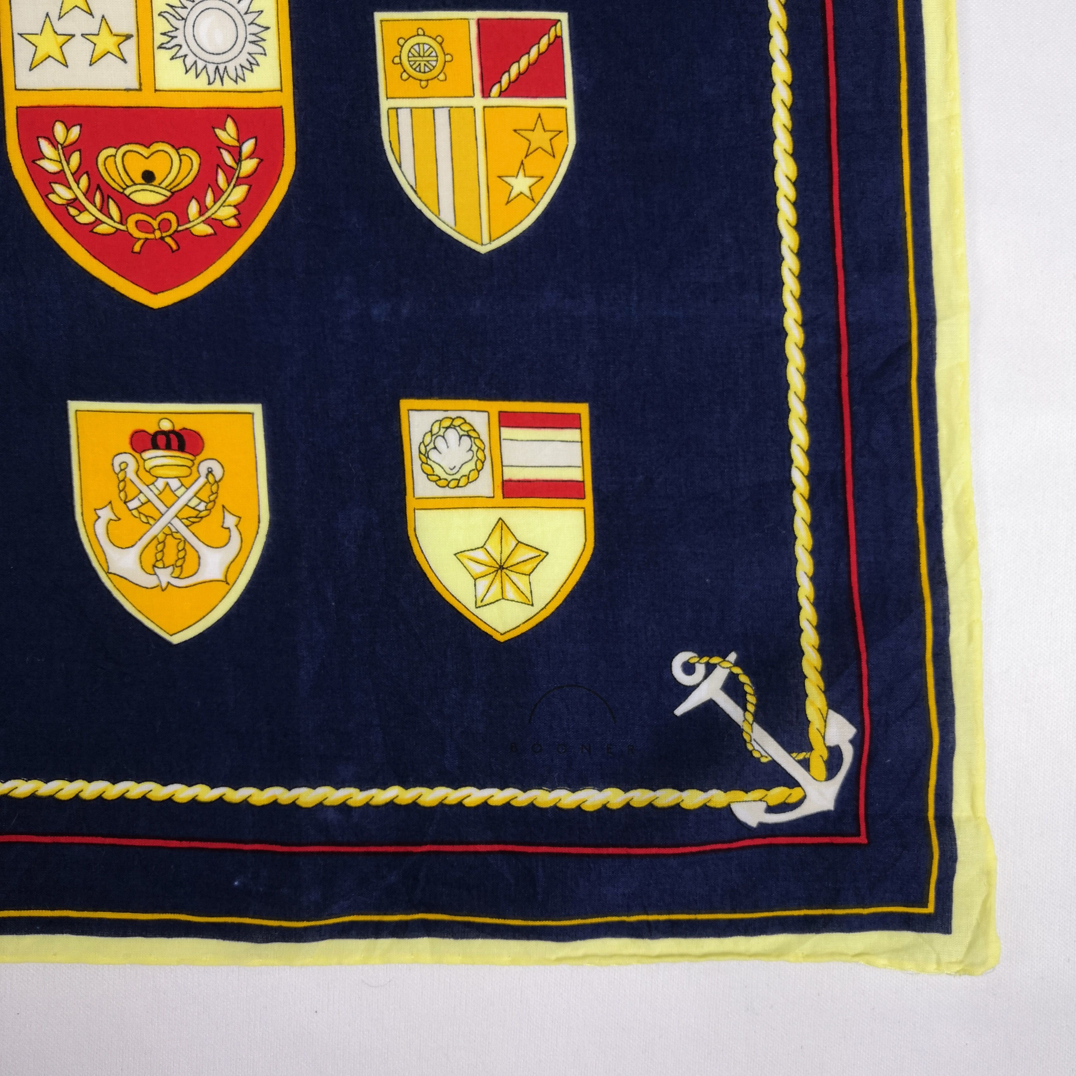 Other × Vintage Vintage 90s Napoleon Sailing SILK Handkerchief Pocket Square Size ONE SIZE - 3 Thumbnail
