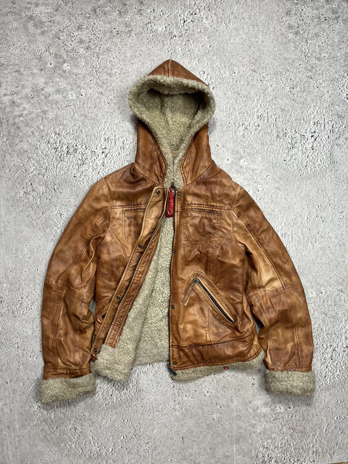 Other Avant Garde Faux Shearling Leather Jacket Womens L Size L / US 10 / IT 46 - 9 Thumbnail