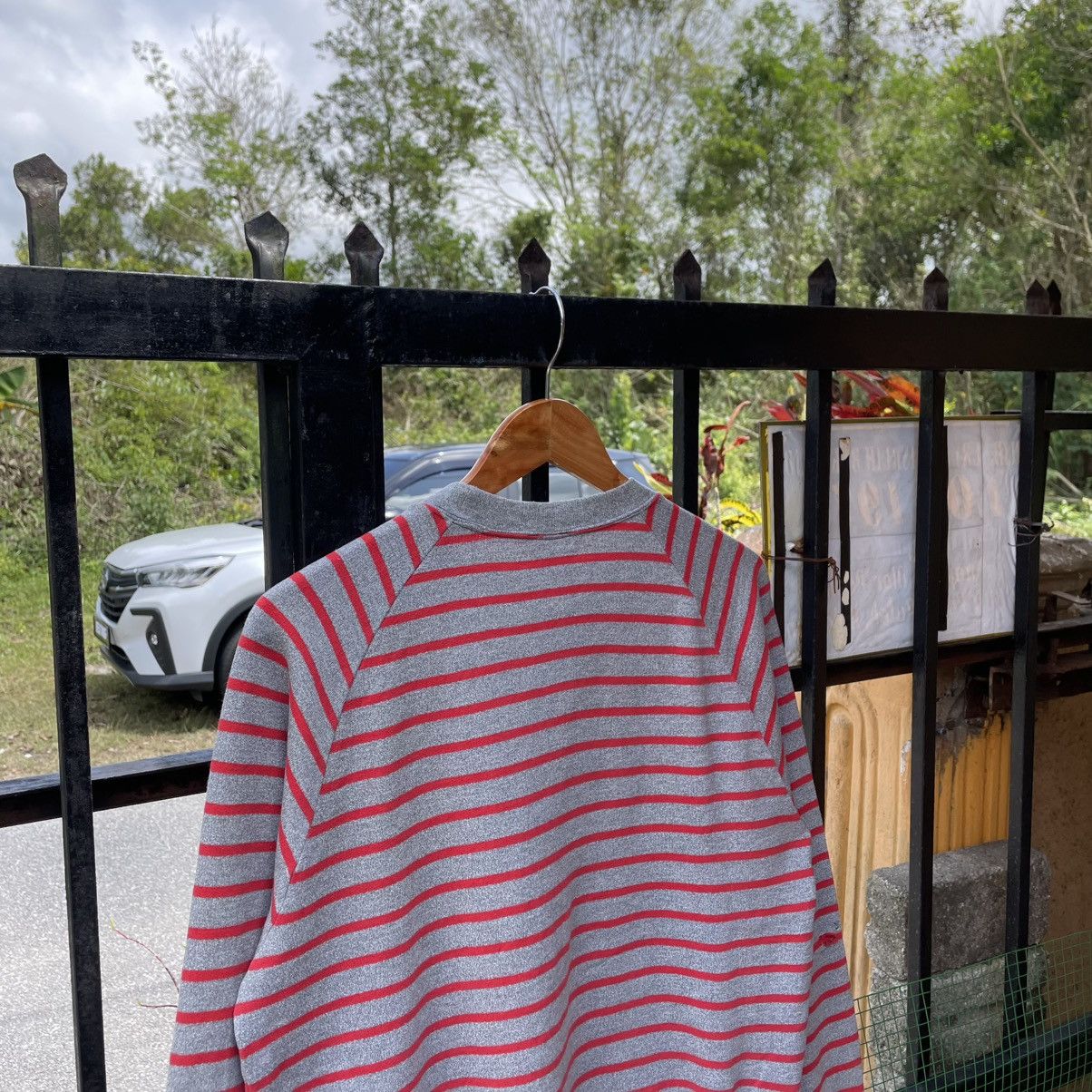 Adidas 🔥Vintage 90s Adidas Club Striped Crewneck Sweatshirts Size US S / EU 44-46 / 1 - 2 Thumbnail