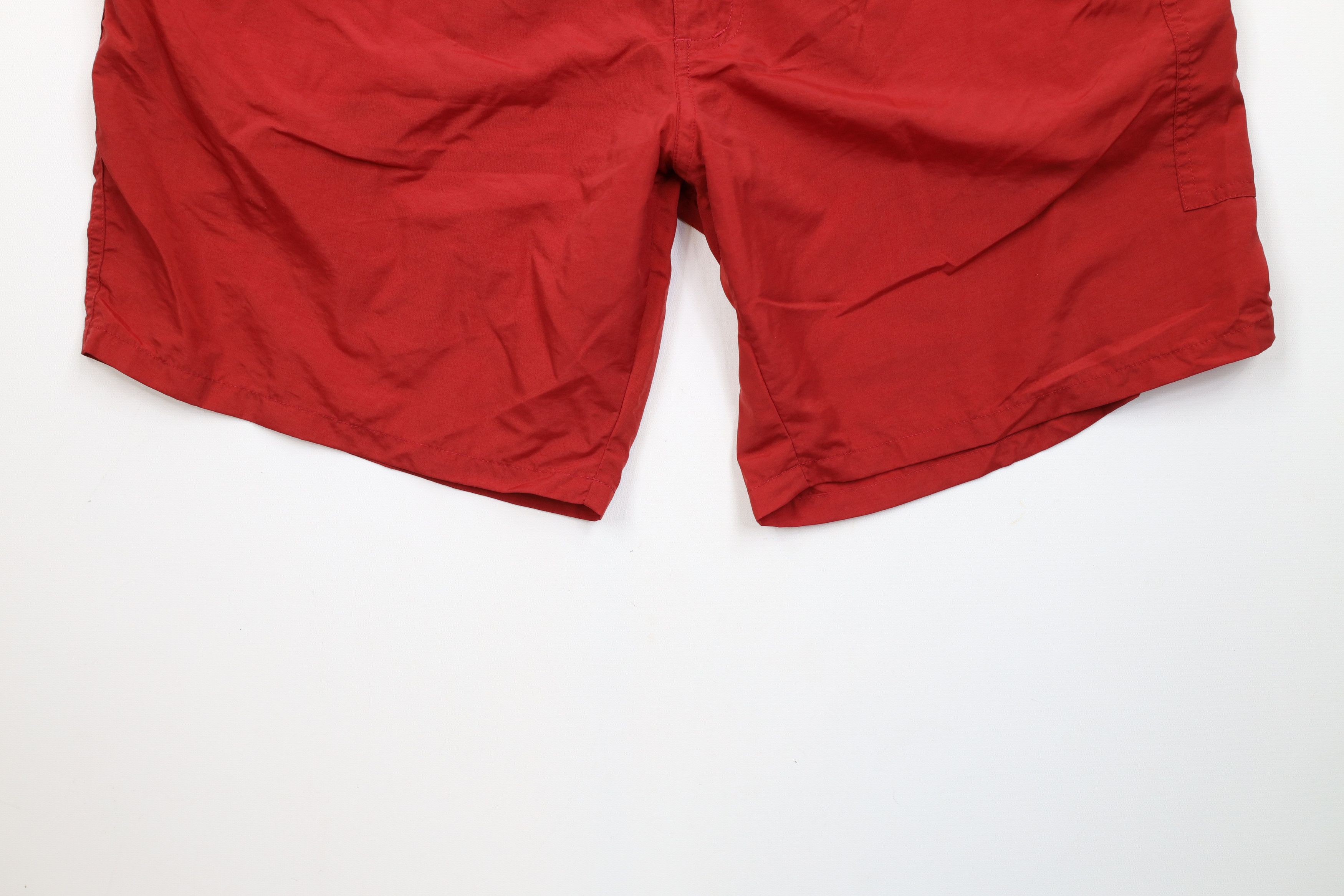 Vintage Vintage 90s Streetwear Packable Trekking Cargo Shorts Red Size US 34 / EU 50 - 4 Thumbnail