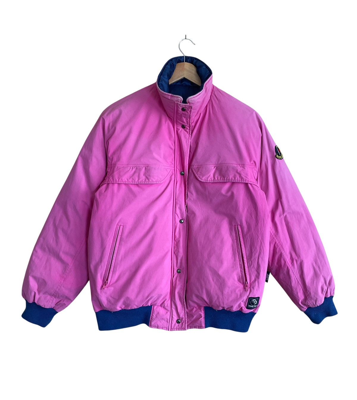 Moncler Rare Vintage Moncler By Asics Reversible Bomber Jacket 1990s Size US M / EU 48-50 / 2 - 2 Thumbnail