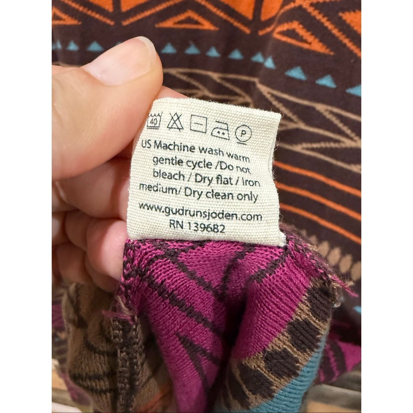 Guru Gudrun Sjoden Organic Cottton Aztec Pattern Short Sleeve Dre Size L / US 10 / IT 46 - 5 Thumbnail