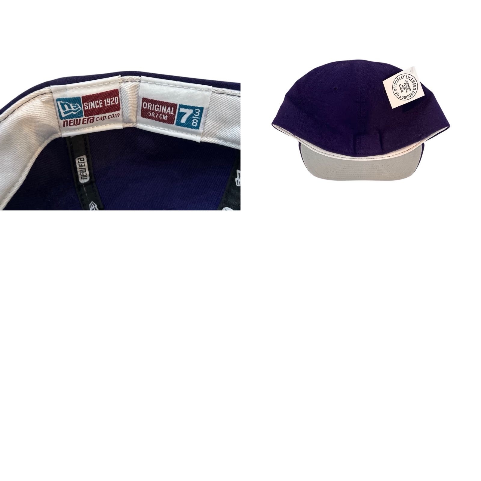 New Era VINTAGE New Era Baseball Cap Hat 7 3/8 Purple USA Wool Blend NWT Deadstock Embroidered Logos Men Mens Size ONE SIZE - 8 Thumbnail