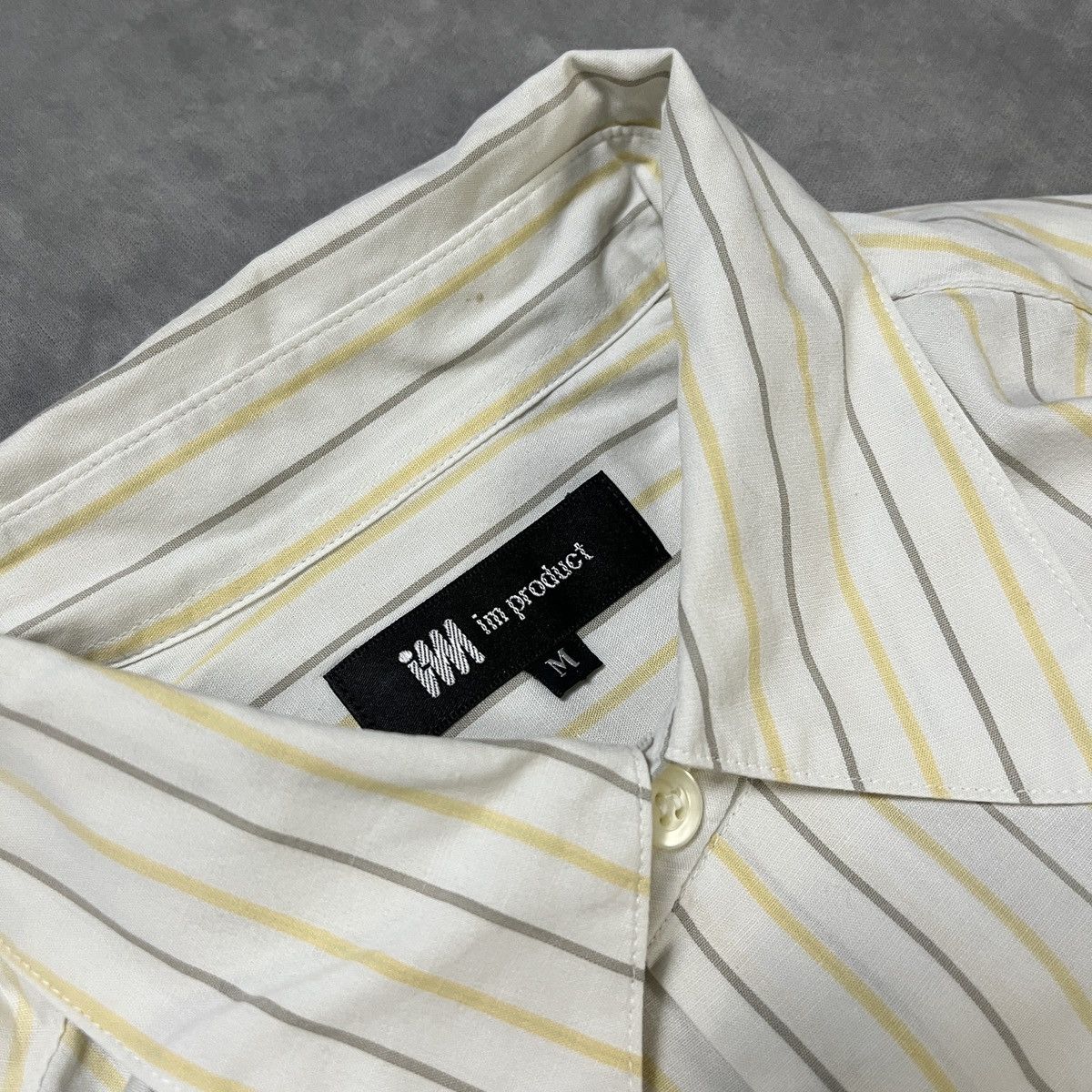 Issey Miyake Issey Miyake Vintage Yellow Stripe Button Up Shirt Classic Size US M / EU 48-50 / 2 - 3 Thumbnail