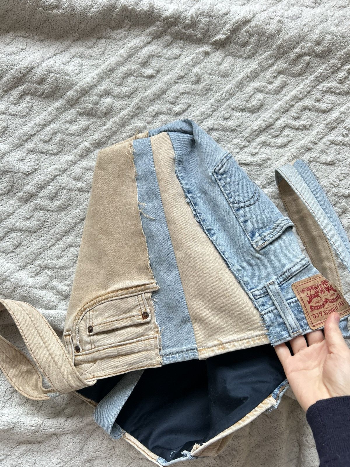 Grailed × Handmade × Levi's Rework bag Levi’s levis handmade jeans vintage rare denim Size ONE SIZE - 13 Thumbnail