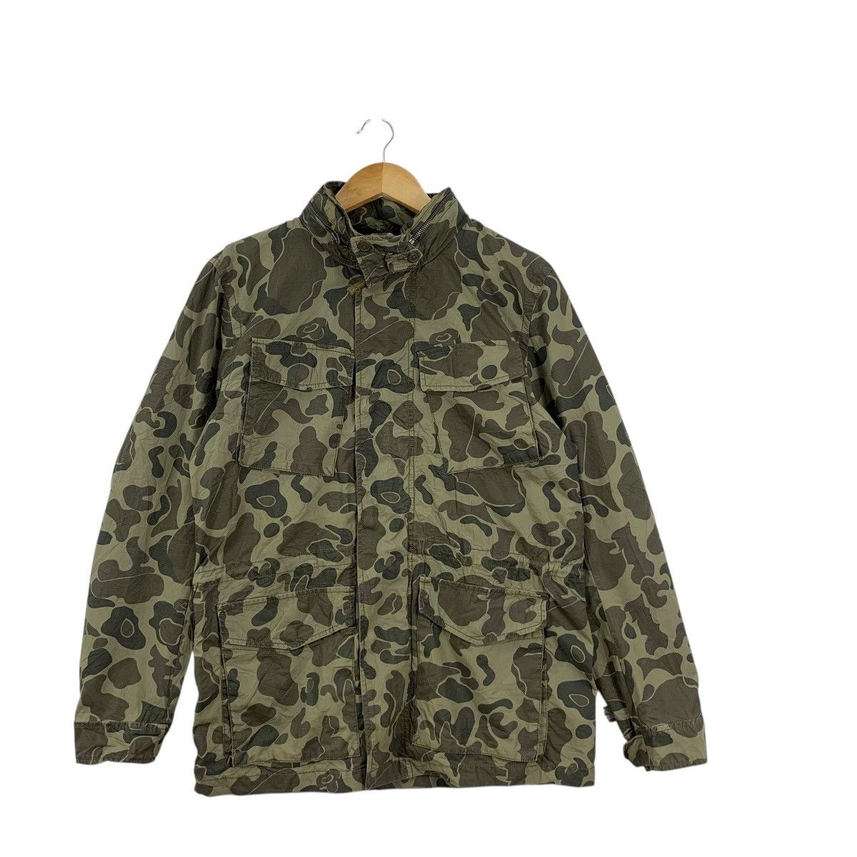Gap Vintage GAP DUCK FROGSKIN Camouflage Outdoor Jacket Heavy Size US M / EU 48-50 / 2 - 4 Thumbnail