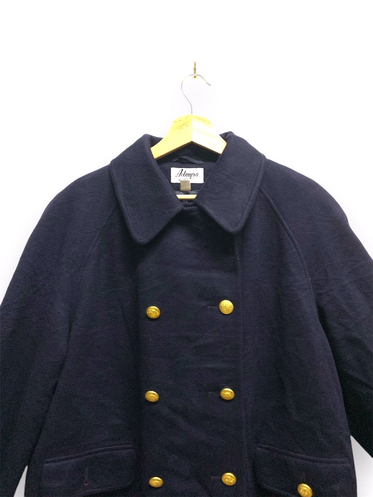 Vintage ADMYSA Double Breasted Pure Cashmere Long Coat Size US L / EU 52-54 / 3 - 2 Thumbnail