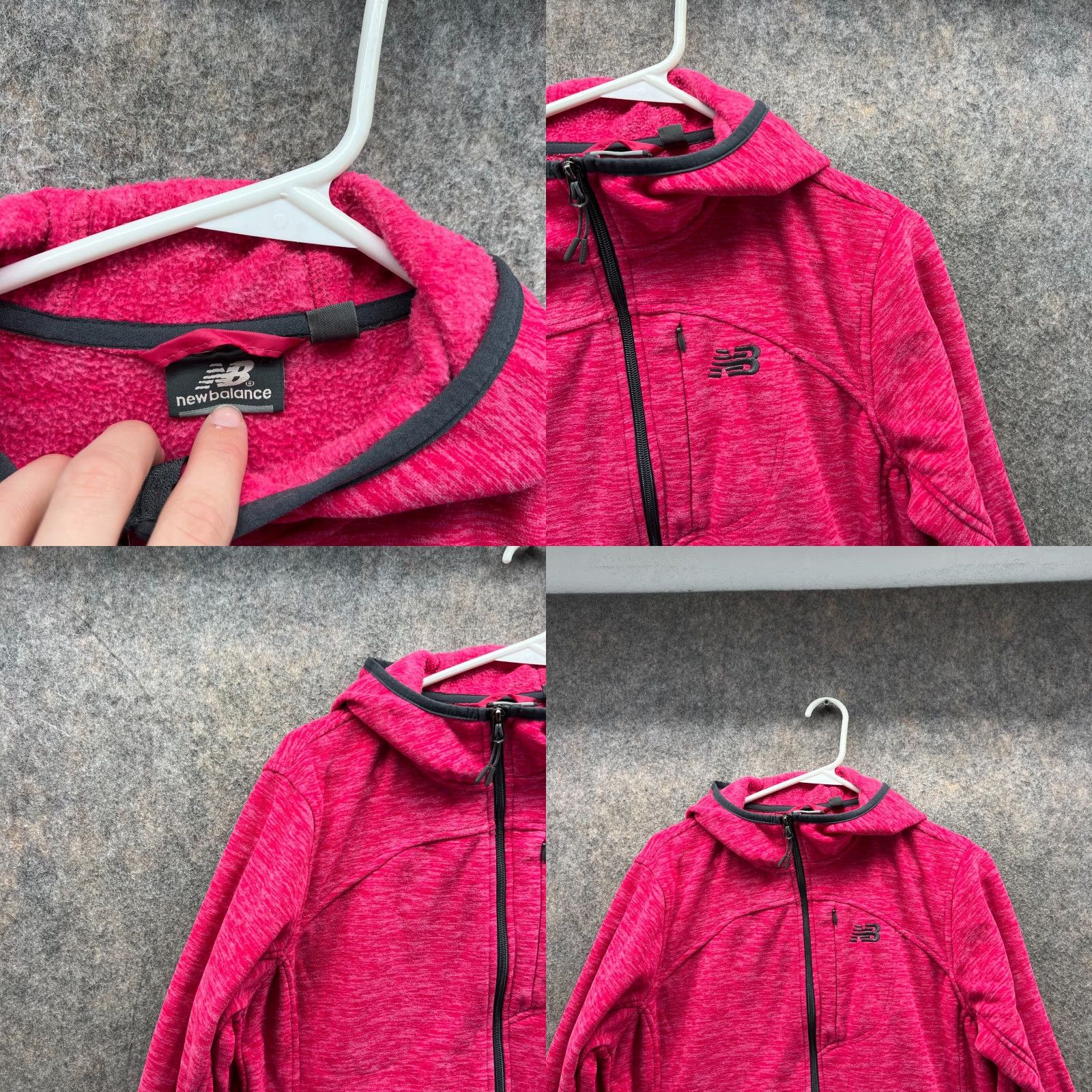 New Balance New Balance Sweater Women M Full Zip Hoodie Fleece Pink Vintage No Size M / US 6-8 / IT 42-44 - 8 Thumbnail