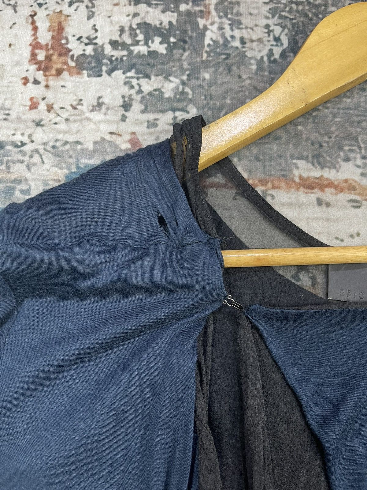 Haider Ackermann Haider Ackermann Dark Blue Rayon Silk Wrap Dress Size XS / US 0-2 / IT 36-38 - 5 Thumbnail