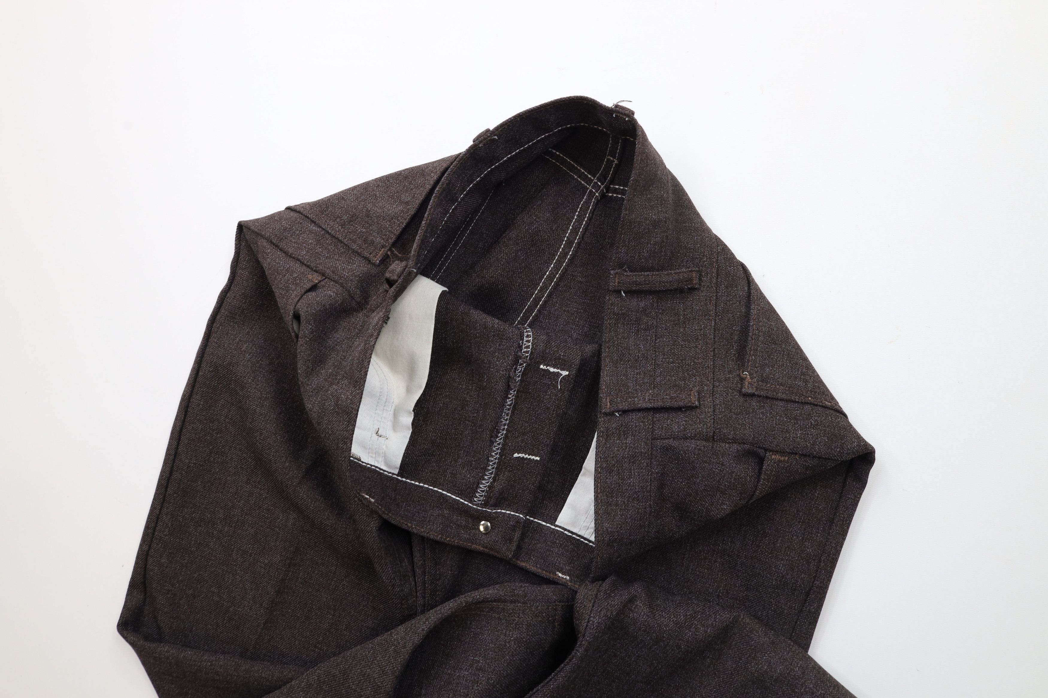 Vintage × Wrangler Vintage 90s Wrangler Wide Leg Western Pants Heather Brown Size US 34 / EU 50 - 7 Thumbnail