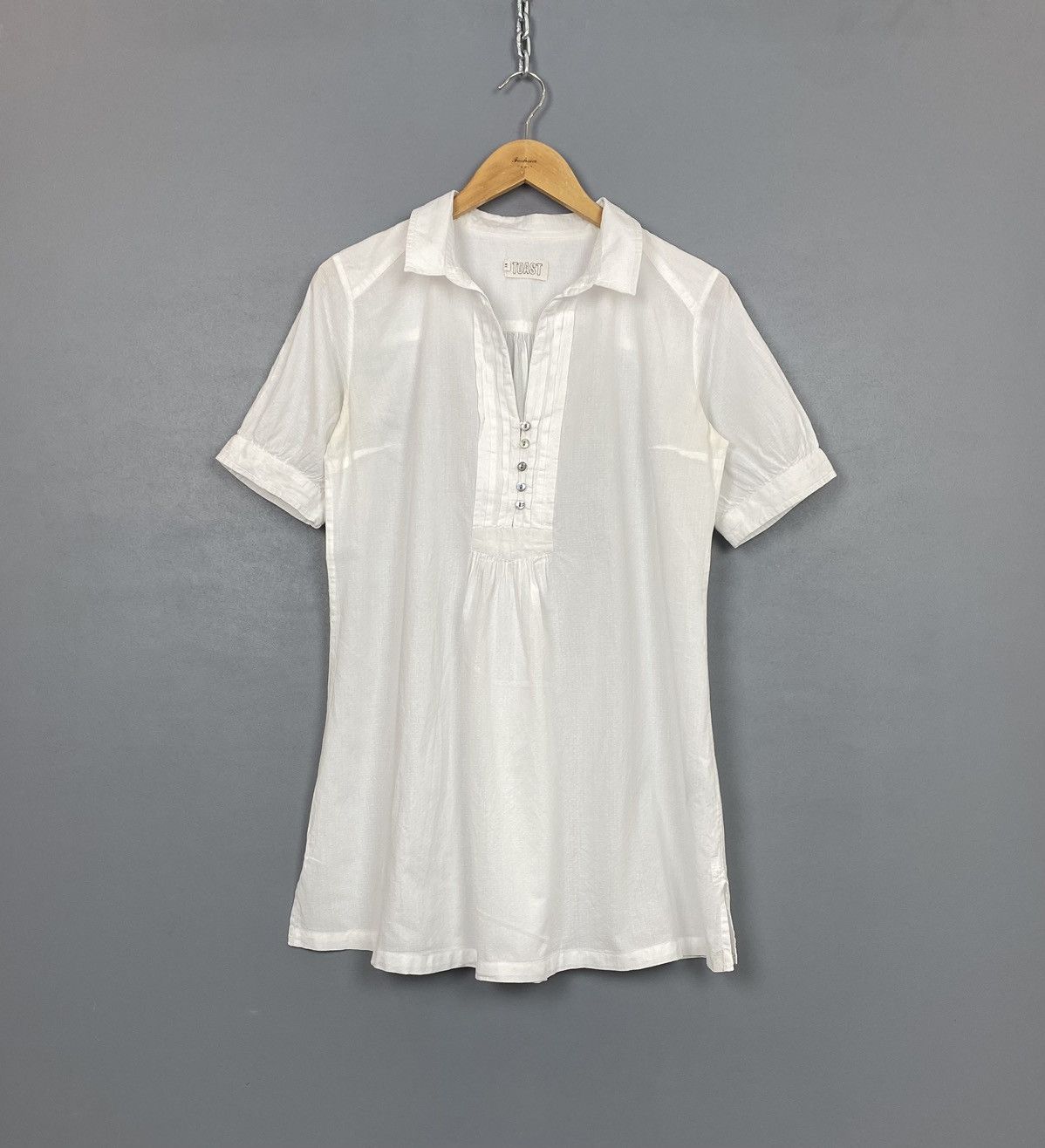 Other Avant-Garde Toast Blouse Shirt Short Sleeve Size 14 white Size XL / US 12-14 / IT 48-50 - 1 Thumbnail