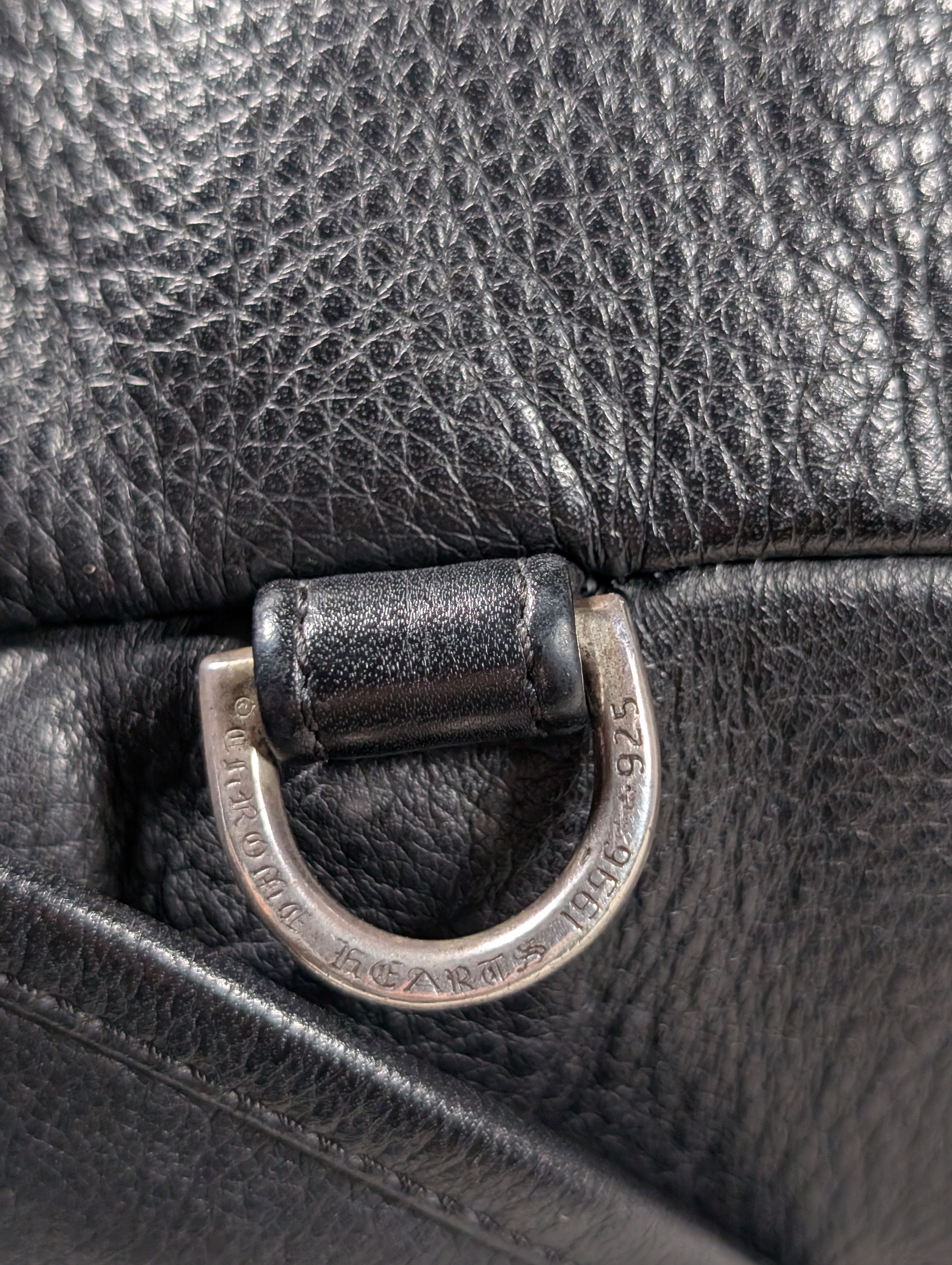 Chrome Hearts SNAT PACK #1 MESSENGER SHOULDER BAG WAIST BAG BLACK LEATHER Size ONE SIZE - 9 Thumbnail