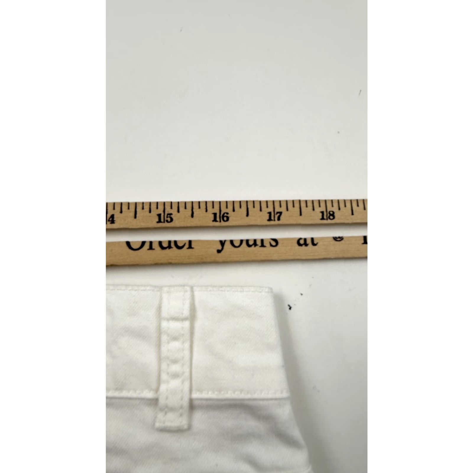 Soft Surroundings Soft Surroundings Jeans Womens 10P White Straight Leg Stretch Twill Petite Pocket Zip Jeans Womens 10P White Straight Leg Stretch Twill Jeans Petite Size 32" / US 10 / IT 46 - 7 Thumbnail