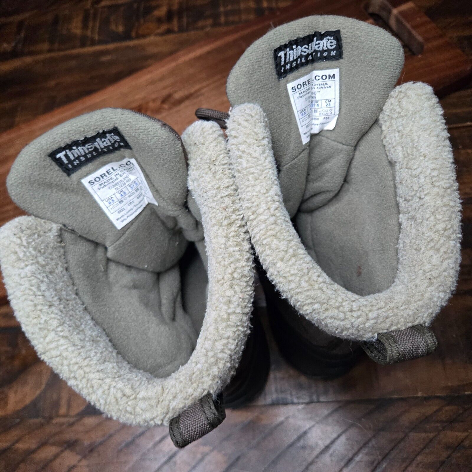 SOREL Sorel Cumberland Winter Boots Womens Sz 6.5 Olive Green BB2 Size US 6.5 / IT 36.5 - 10 Thumbnail