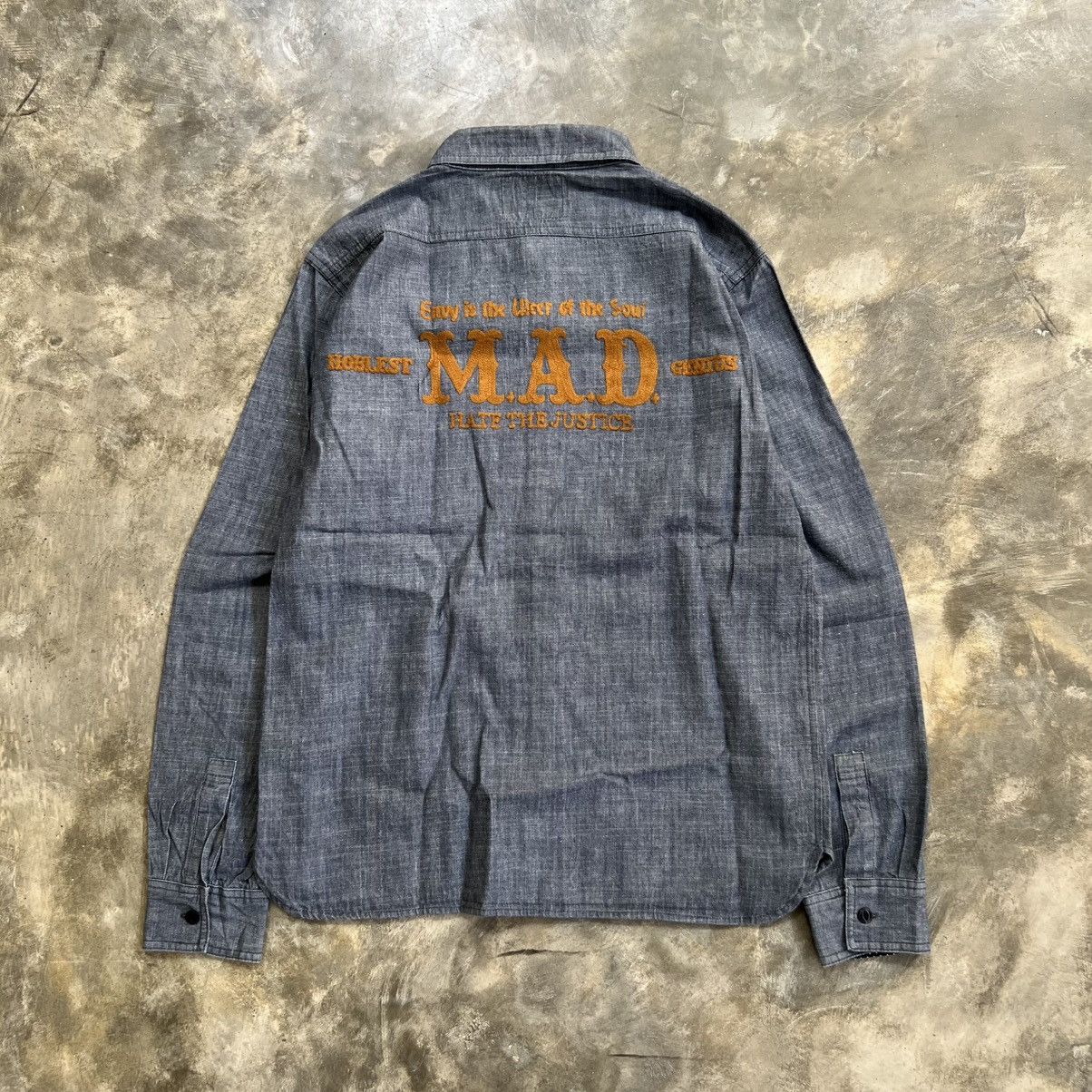 Japanese Brand The ETBX Work Clothing Motorcycle Denim Button up Shirt Size US M / EU 48-50 / 2 - 2 Thumbnail