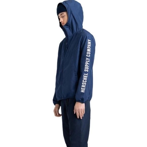 Herschel Supply Co. Herschel Supply Company Men's Blue Windbreaker Sz Medium M Size US M / EU 48-50 / 2 - 4 Thumbnail