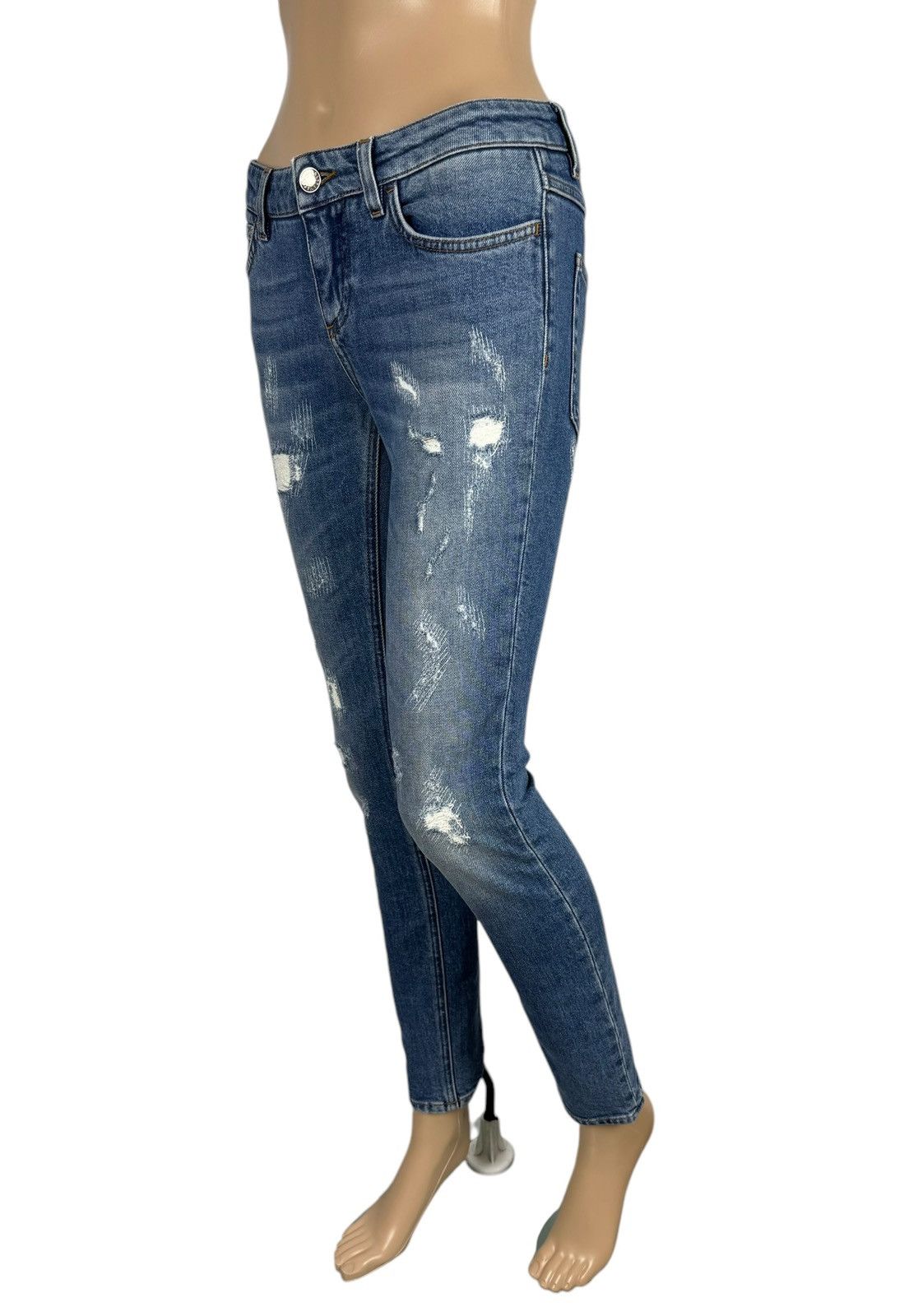 Dolce & Gabbana Dolce & Gabbana Blue Cropped Slim Jeans Stretch size 36 Size 25" / US 0 / IT 36 - 2 Thumbnail