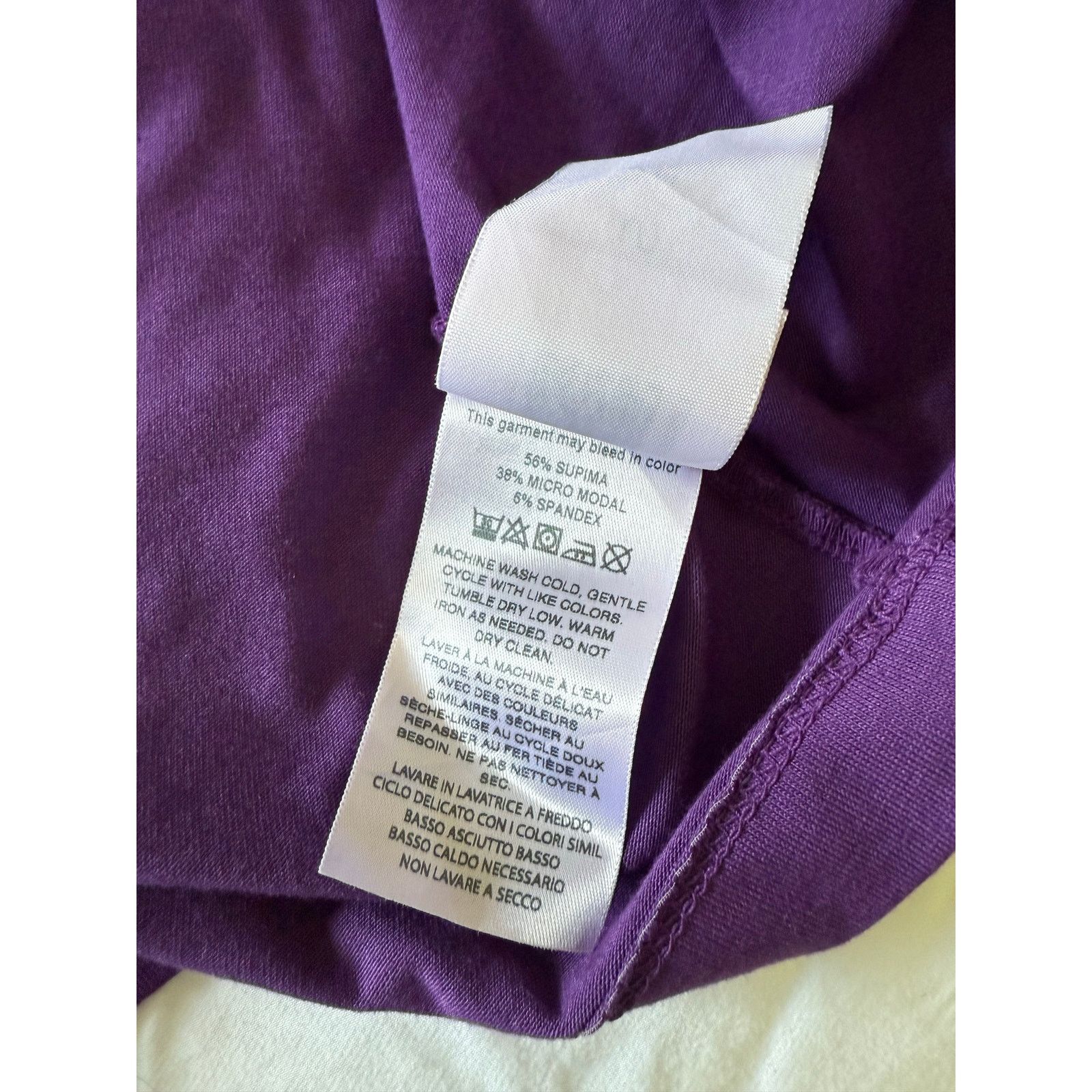 Les Tien $110 New Les Tien Supima Modal Fiona Tee - Purple - small Size S / US 4 / IT 40 - 7 Thumbnail
