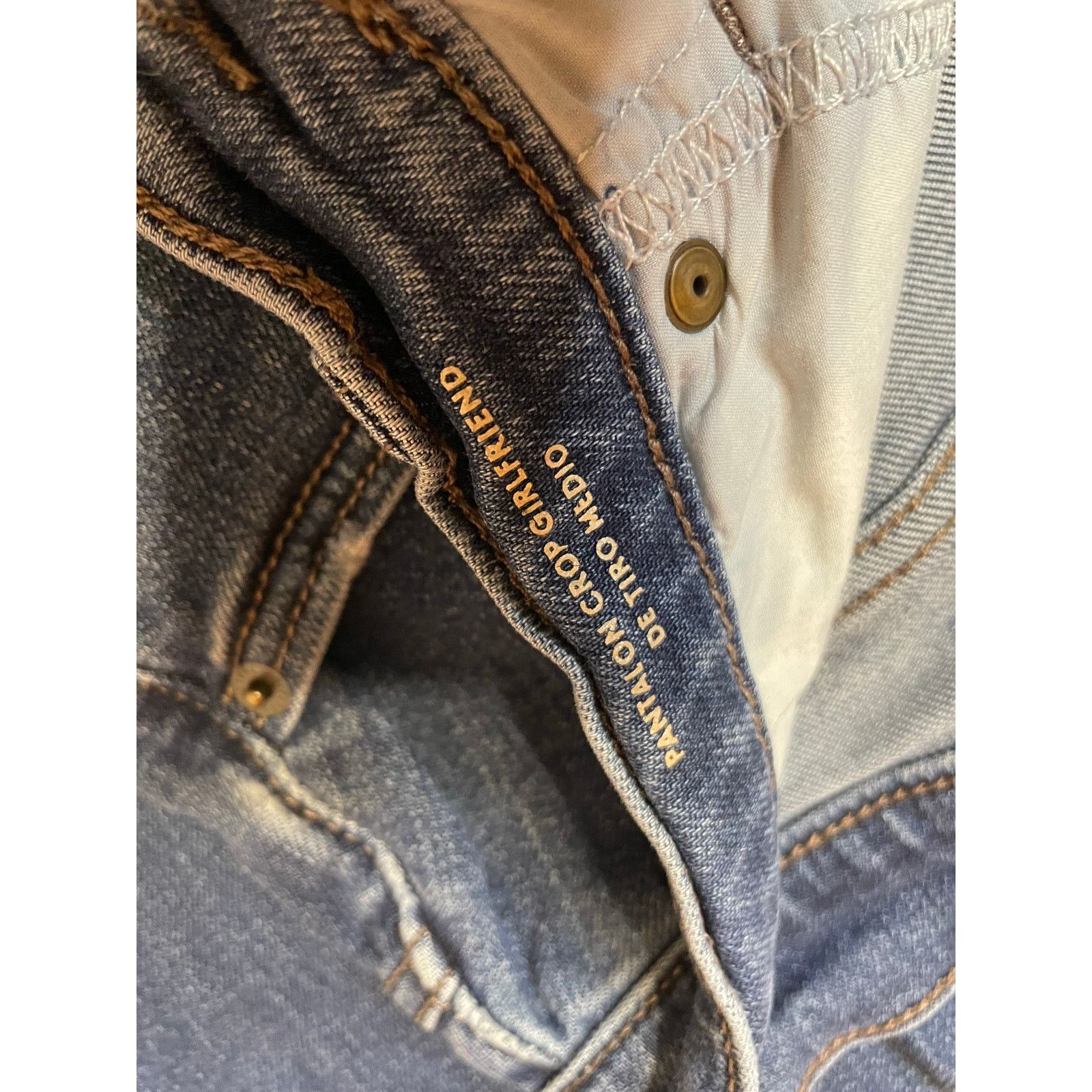 Other Universal Thread Blue Pantalon Crop Girlfriend Jeans 8 Size 30" / US 8 / IT 44 - 8 Thumbnail