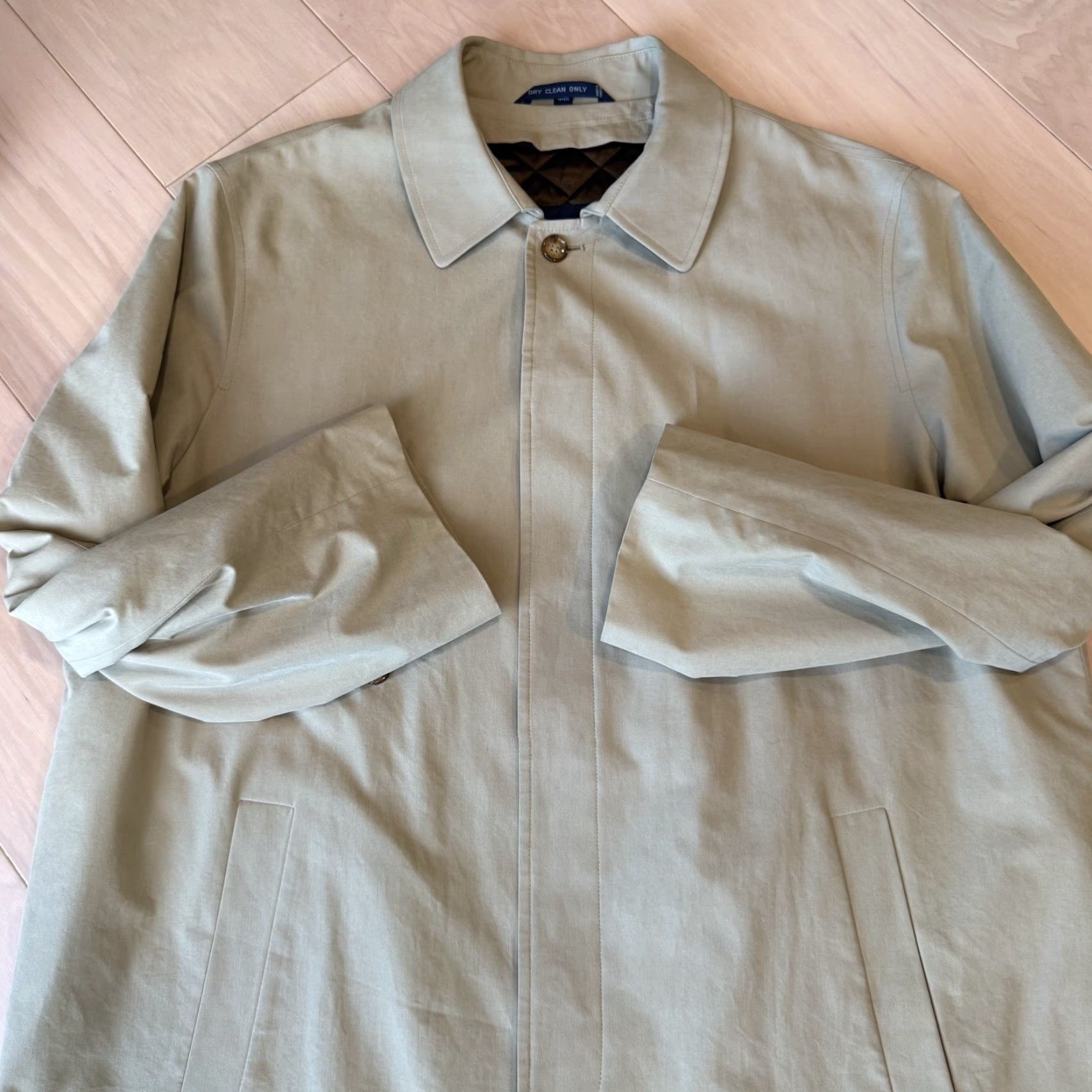 Polo Ralph Lauren VINTAGE Polo Ralph Lauren Trench Coat 46 Khaki Long Overcoat Winter Outerwear Men Beige 90s USA Carhartt J97 Style Coat Mens Size US XXL / EU 58 / 5 - 4 Thumbnail