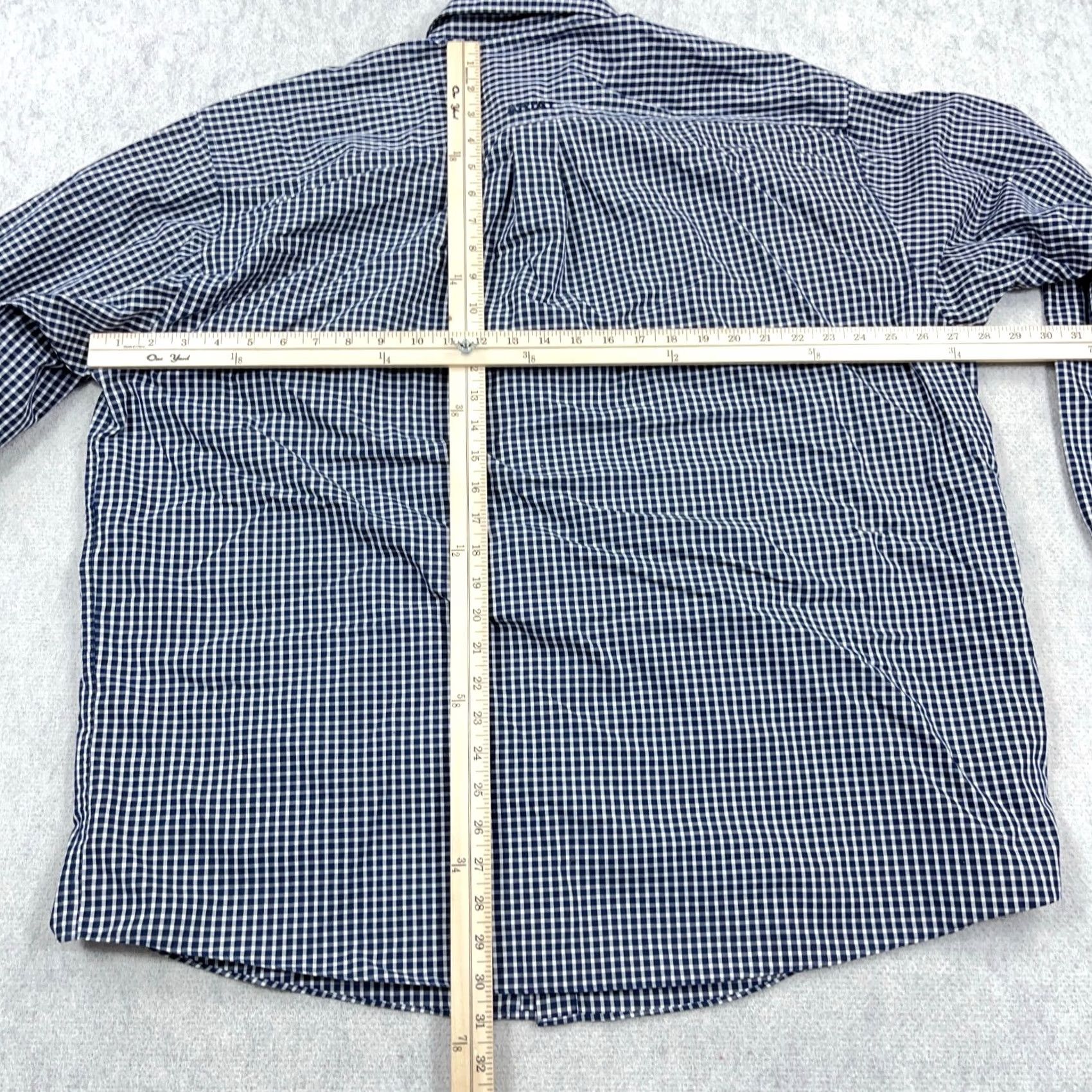 Ariat Ariat Shirt Men 2XL Blue Plaid Button-Up Western Cowboy Pocket Flip Cuff Size US XXL / EU 58 / 5 - 6 Thumbnail