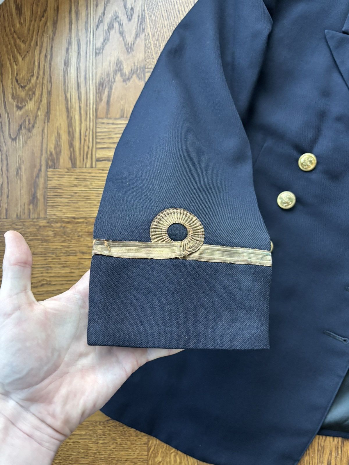 Vintage 1950s RCN Uniform Vintage Canadian Navy Coat Korean War USN Size 38S - 6 Thumbnail