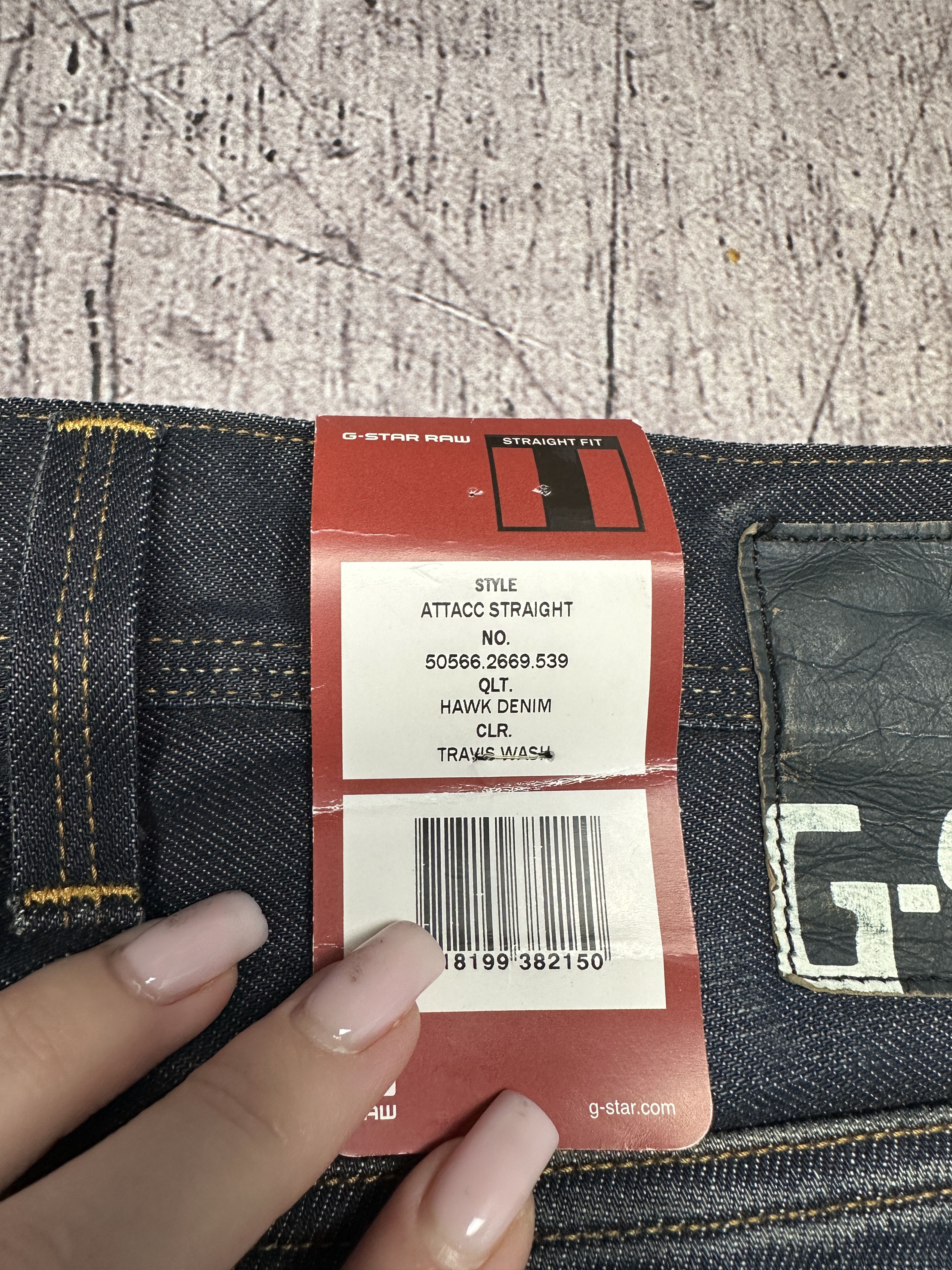 G-Star NEW! G Star Raw Mens Attacc Straight Denim Pants Jeans Size US 36 / EU 52 - 3 Thumbnail